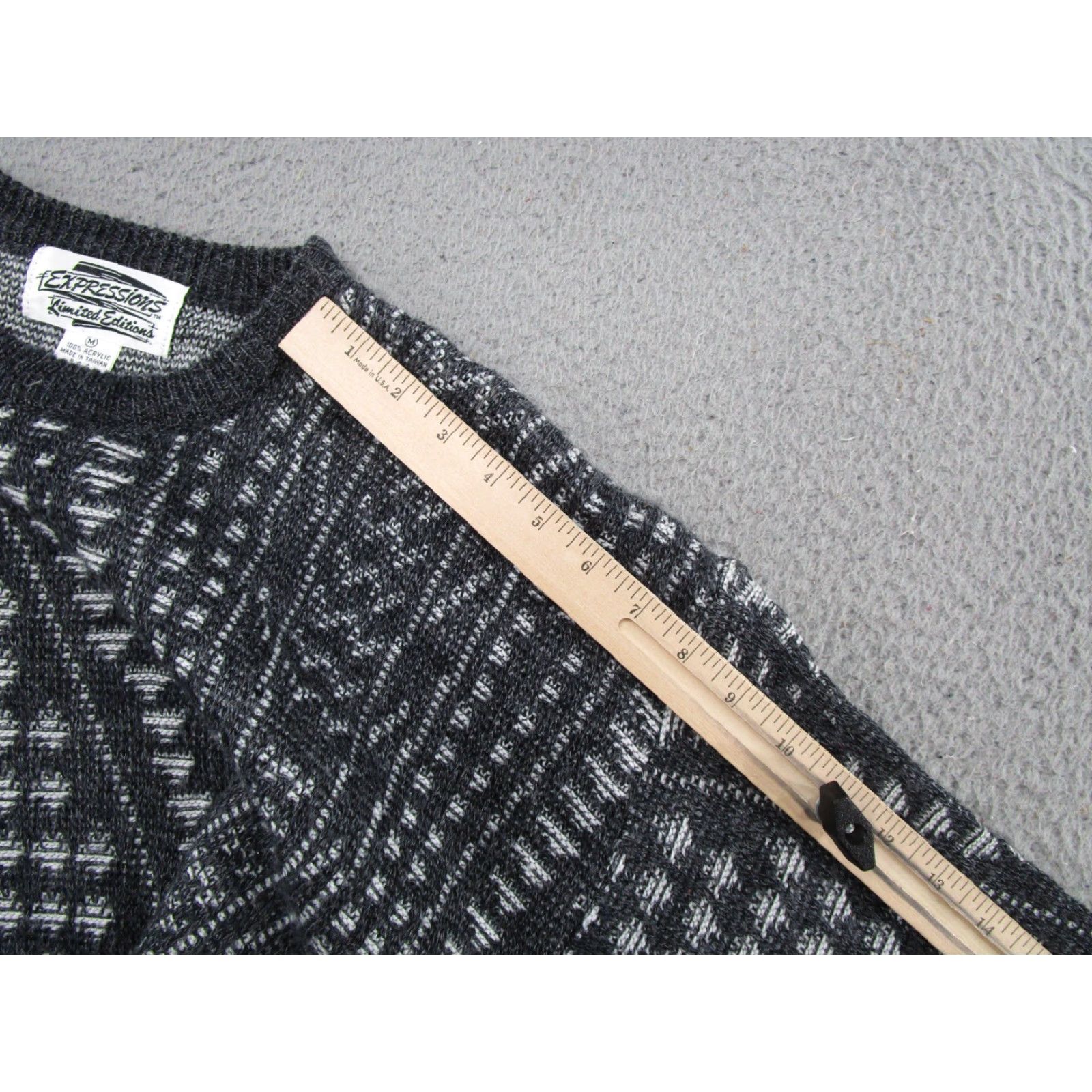Vintage Vintage Expressions Geometric Knit Pullover Sweater Size M Size US M / EU 48-50 / 2 - 7 Thumbnail