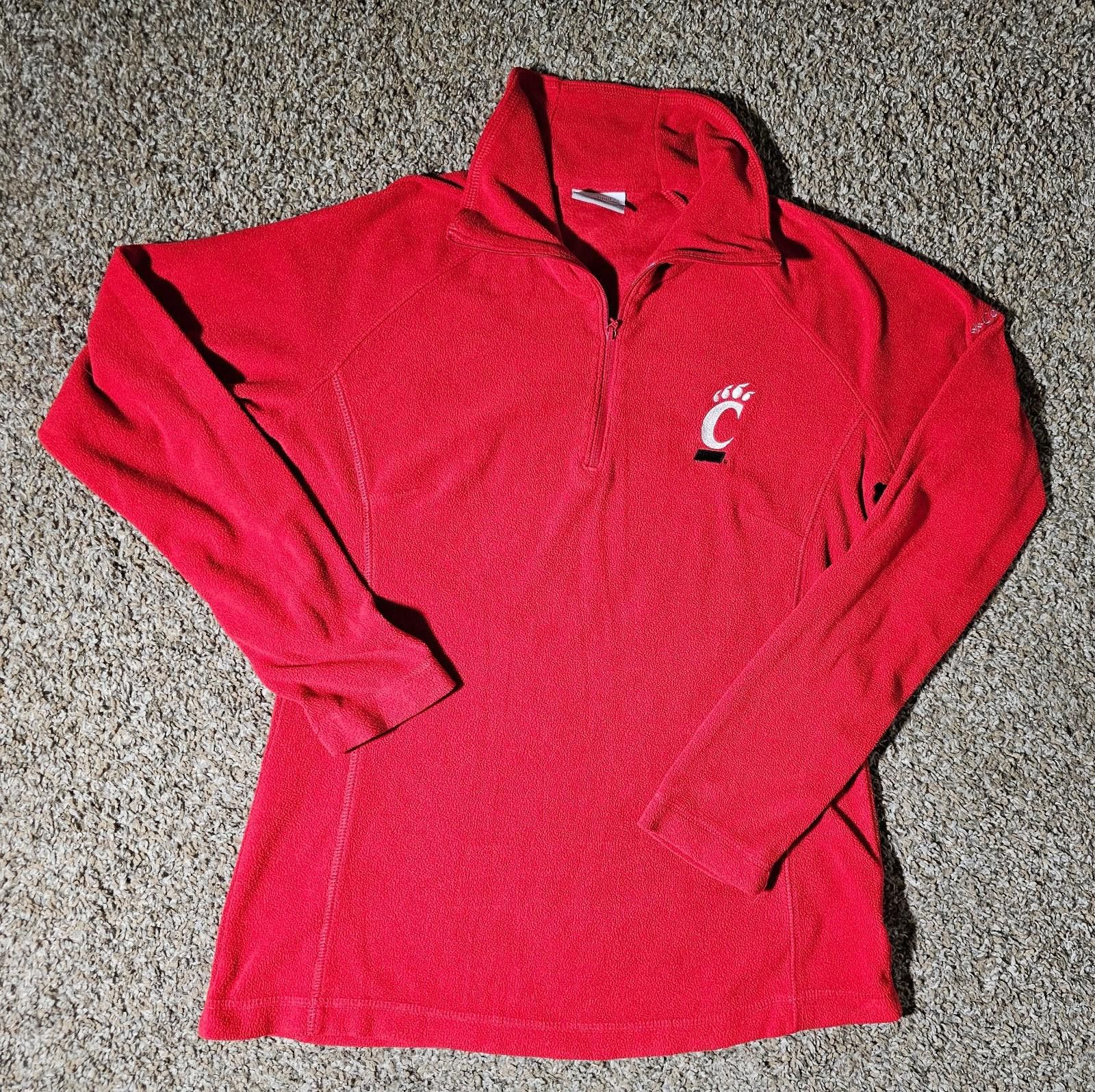Columbia Cincinnati Bearcats Columbia Fleece Jacket Womens S 1/4 Zip Size ONE SIZE - 1 Thumbnail