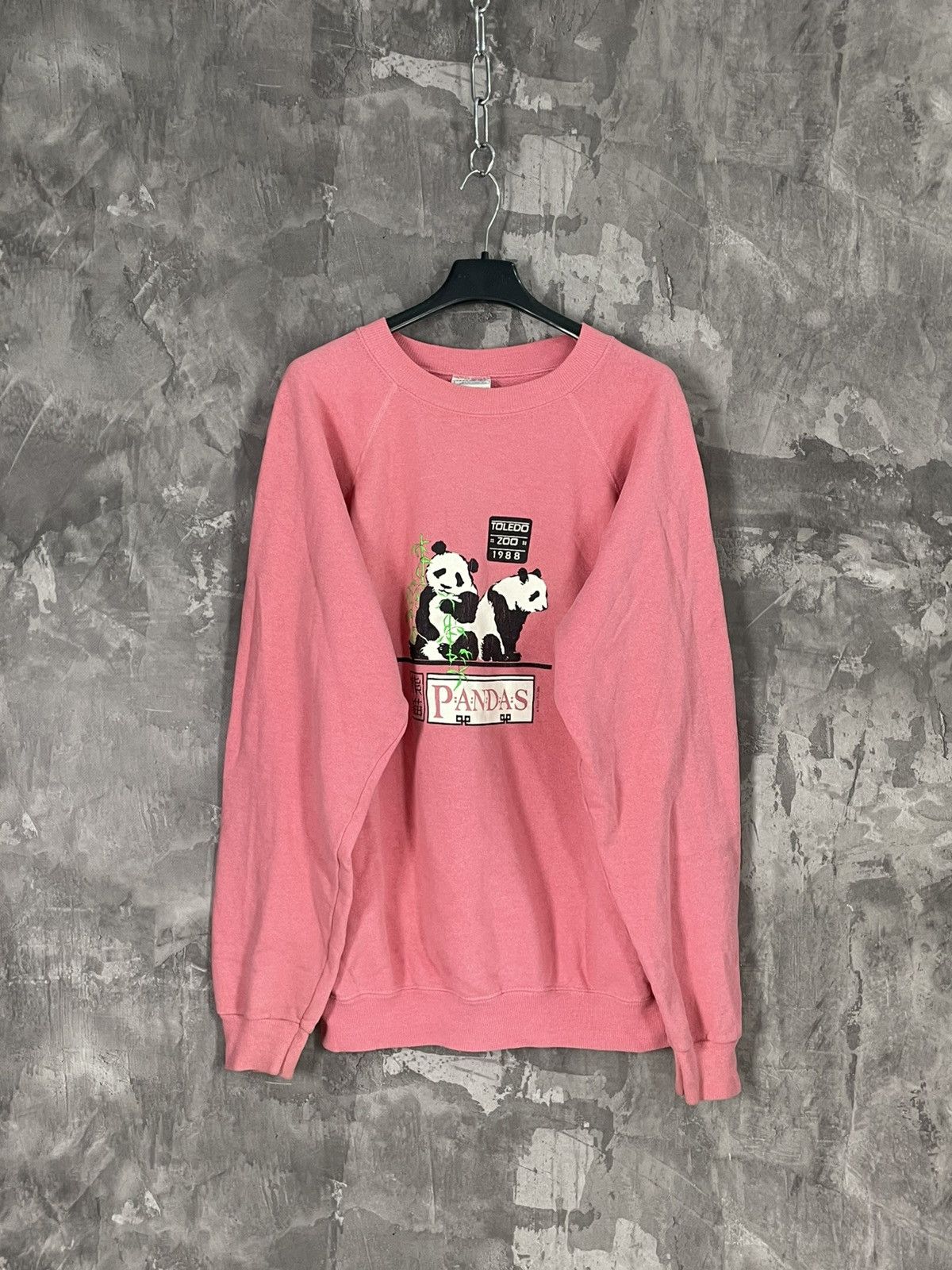 Japanese Brand × Vintage Crazy Vintage 90s Panda Animal Nature Wildlife Sweatshirt Size US XL / EU 56 / 4 - 1 Thumbnail