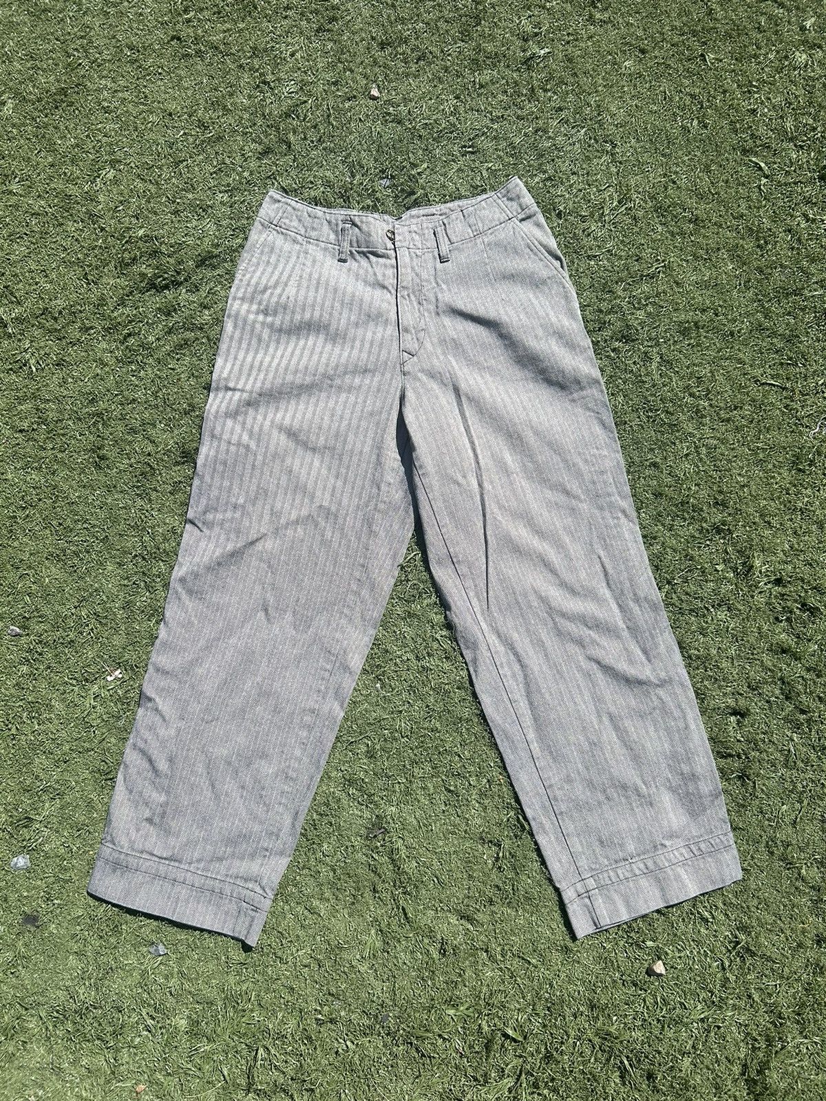 Kolor Kolor Grey Pinstripe Pants Size US 30 / EU 46 - 1 Thumbnail