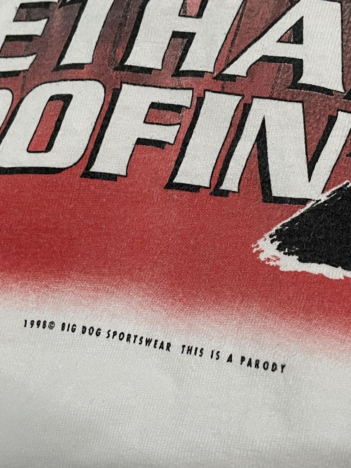 Vintage Big Dog “Lethal Woofin’ 4” Parody Tee – XL – Size US XL / EU 56 / 4 - 7 Thumbnail