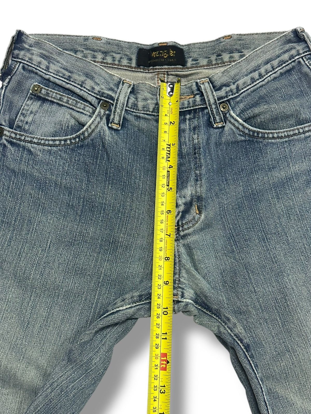 Japanese Brand Vintage Wrangler Straight Loose Style With Faded Wash Size US 28 / EU 44 - 15 Thumbnail