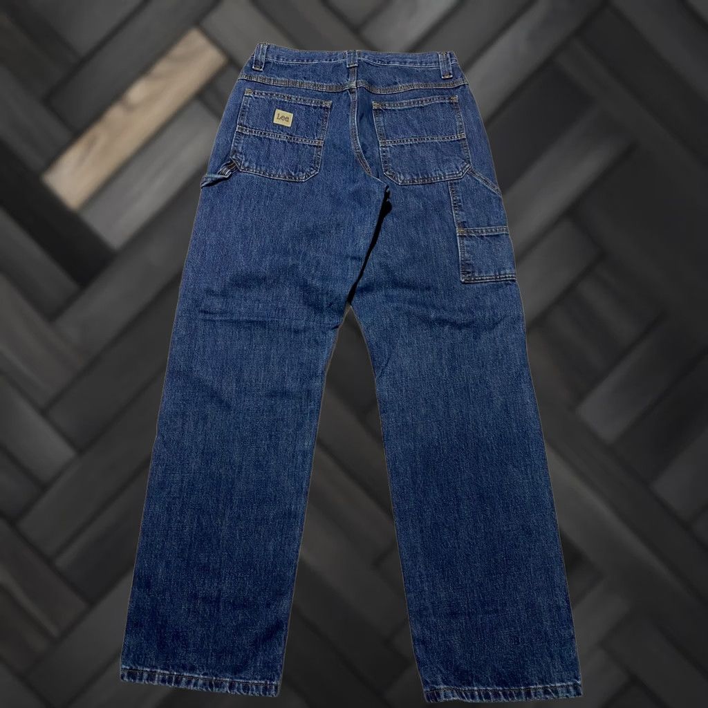 Lee Lee Mens Loose Fit Carpenter Jeans Dark Wash Blue Denim 31x32 Size US 31 - 1 Thumbnail