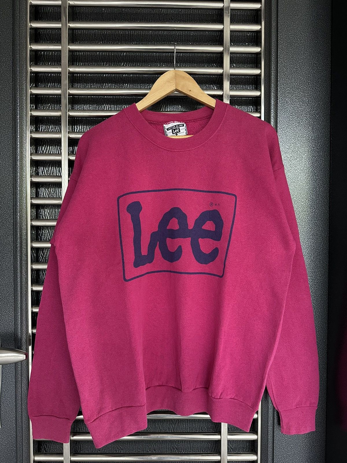 Lee × Vintage Vintage Lee Spellout Sweatshirt Size US L / EU 52-54 / 3 - 1 Thumbnail