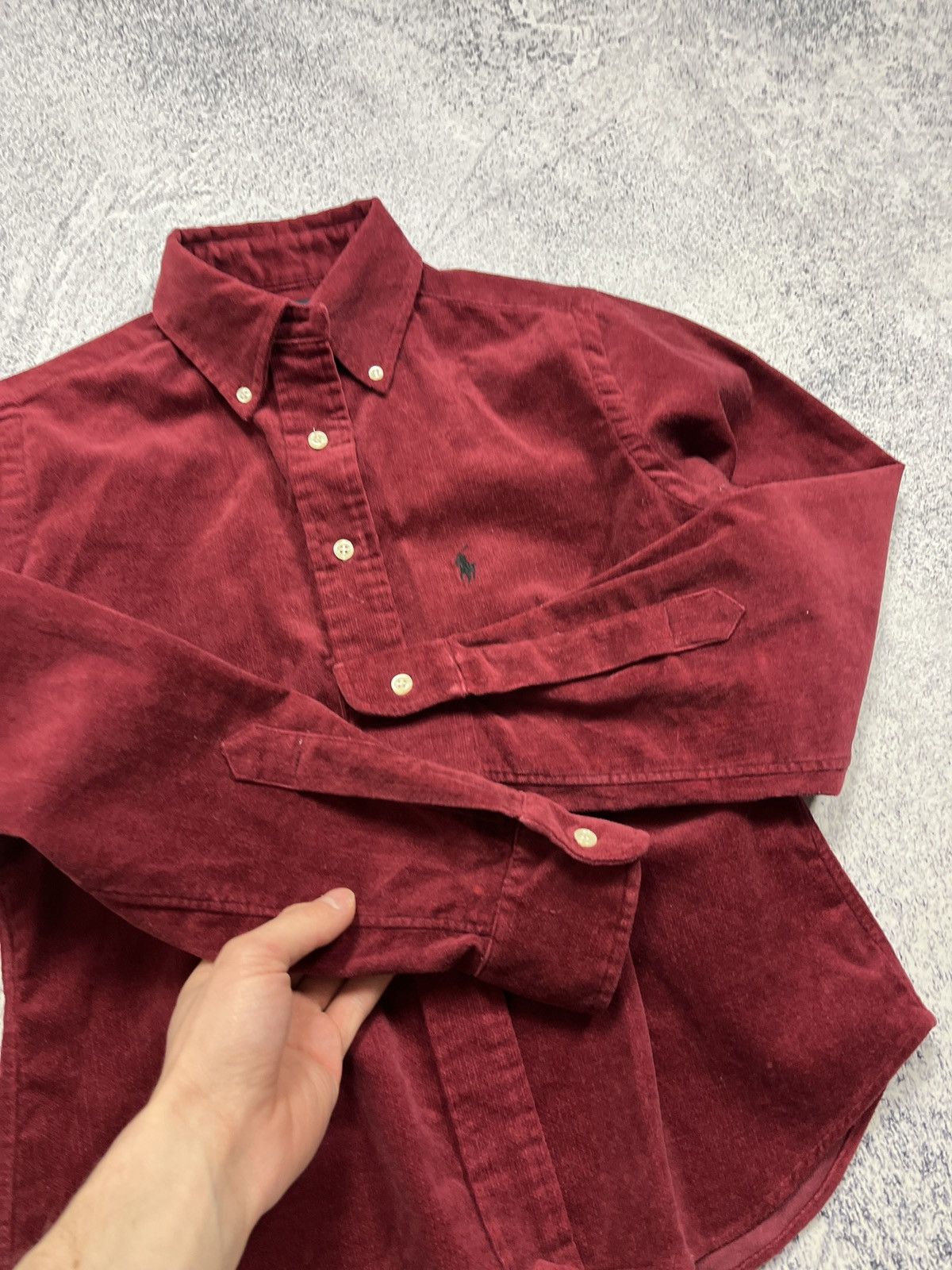 Polo Ralph Lauren × Vintage 🔥 Vintage Polo Ralph Lauren Velour Cropped Jacket Luxury Y2k Size S / US 4 / IT 40 - 11 Thumbnail