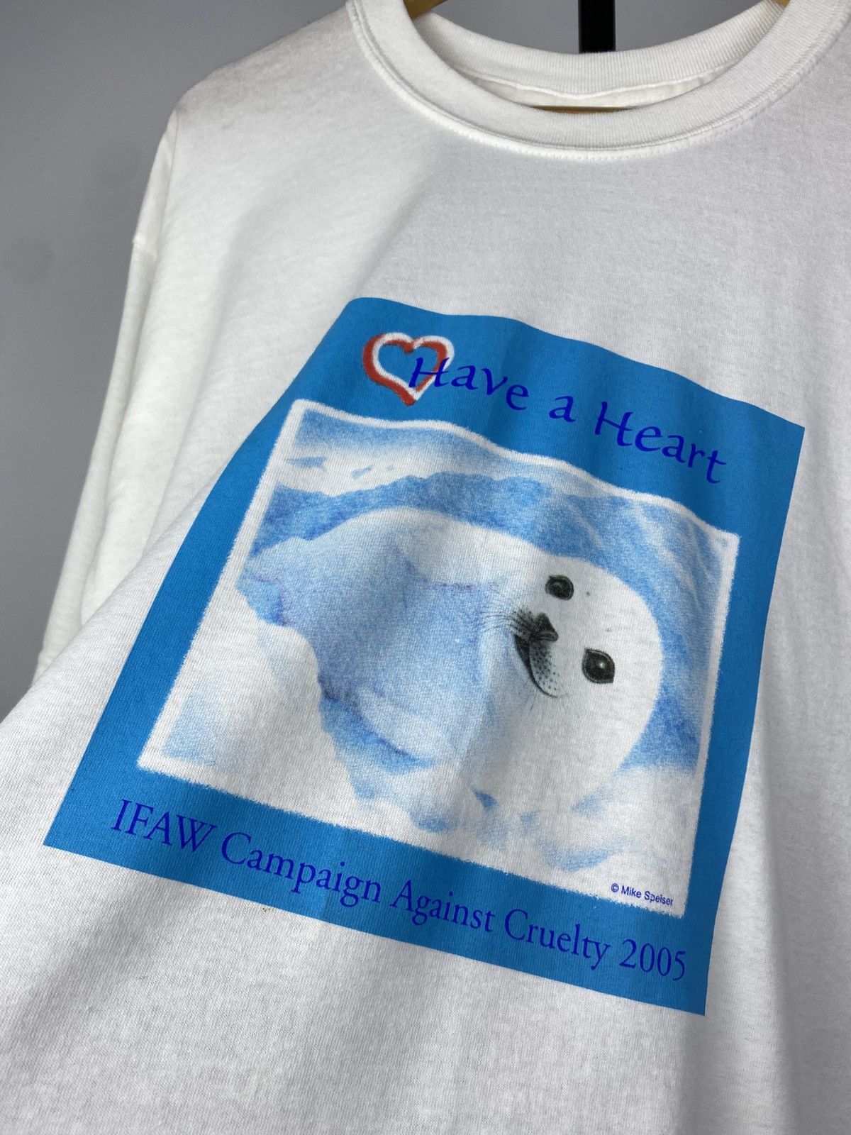 Vintage 2005 Campaign Against Cruelty IFAW Animal Graphic T-Shirt Size US L / EU 52-54 / 3 - 3 Thumbnail