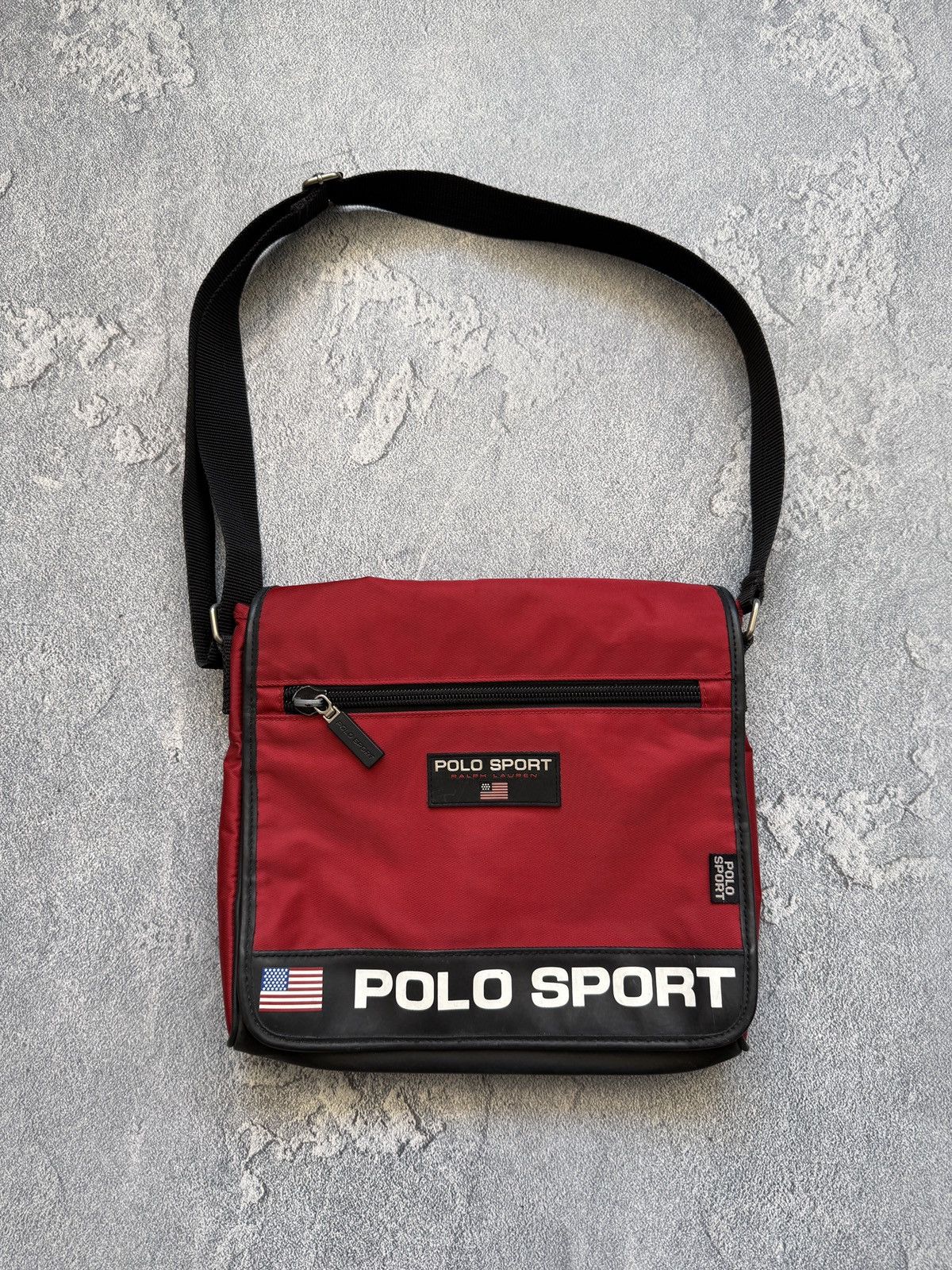 Polo Ralph Lauren 🔥🇺🇸VINTAGE POLO SPORT BAG MESSENGER Y2K 🇺🇸🔥 Size ONE SIZE - 1 Thumbnail