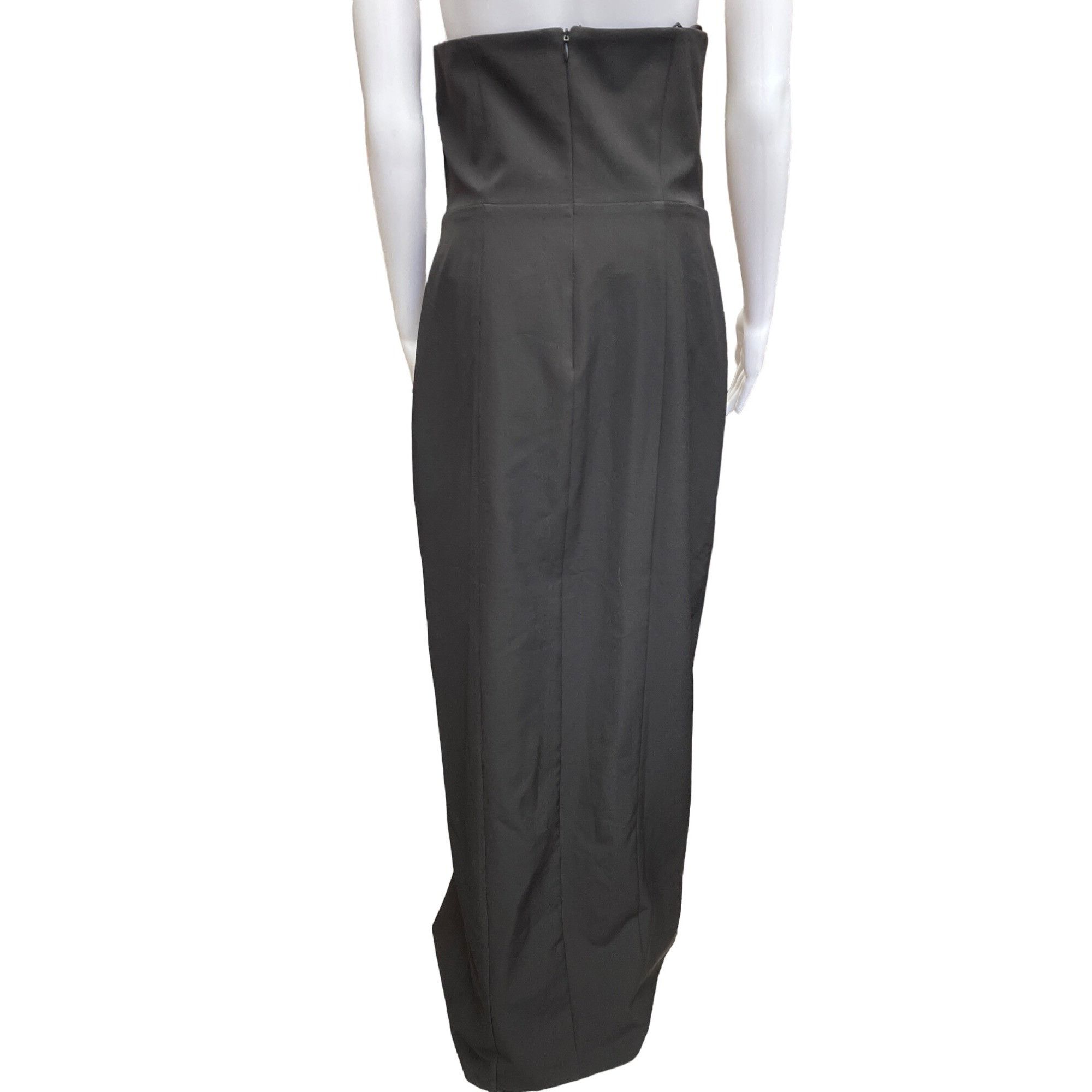 Other Aidan Mattox Women's Long Black Dress with Side Slit Size 10 Size L / US 10 / IT 46 - 2 Thumbnail