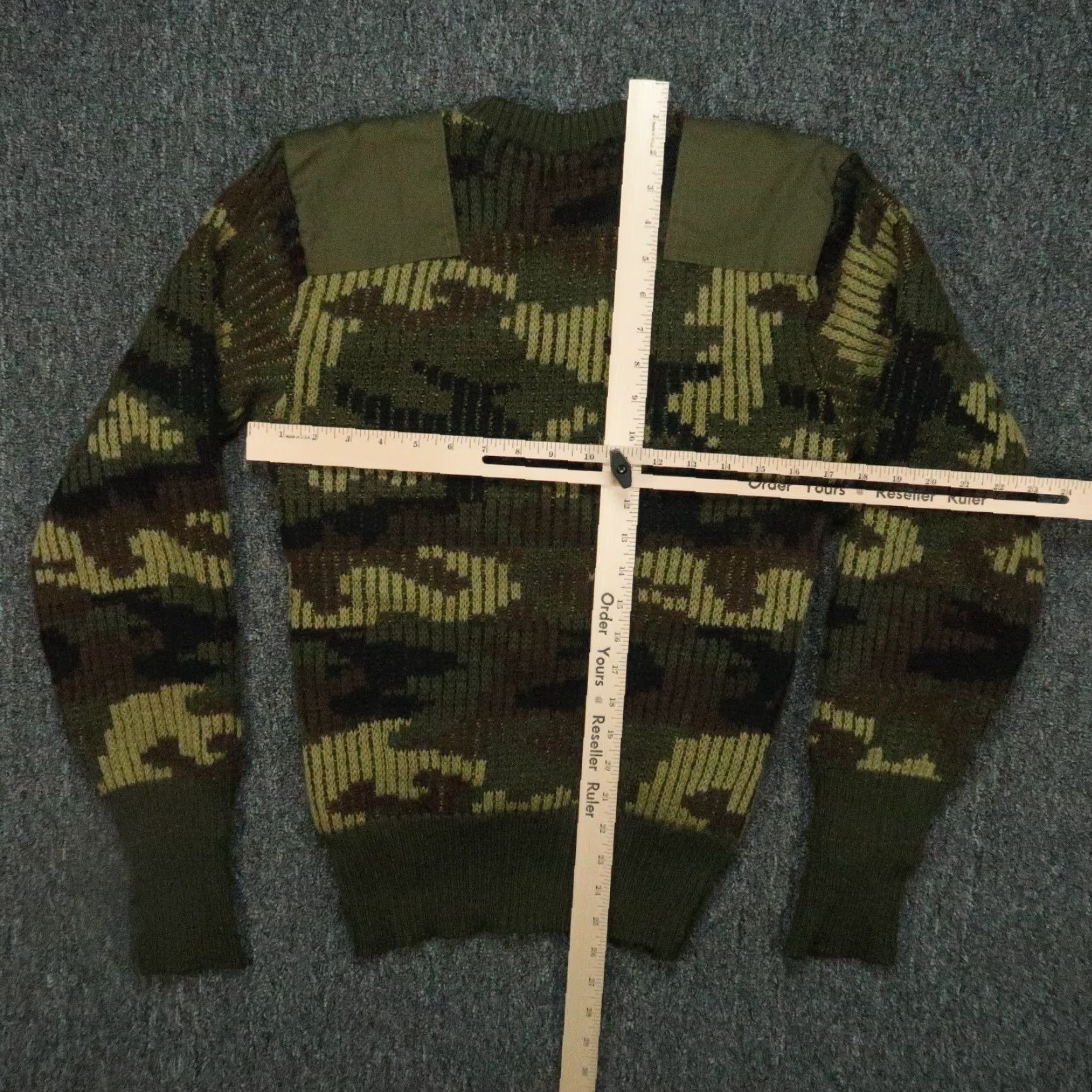 Vintage VINTAGE Cabela's Sweater Mens XS Green Wool Lined Windstopper XCR Windshear Camouflage Pullover Knit Long Sleeve Regular Sweatshirt Mens Size US XS / EU 42 / 0 - 5 Thumbnail