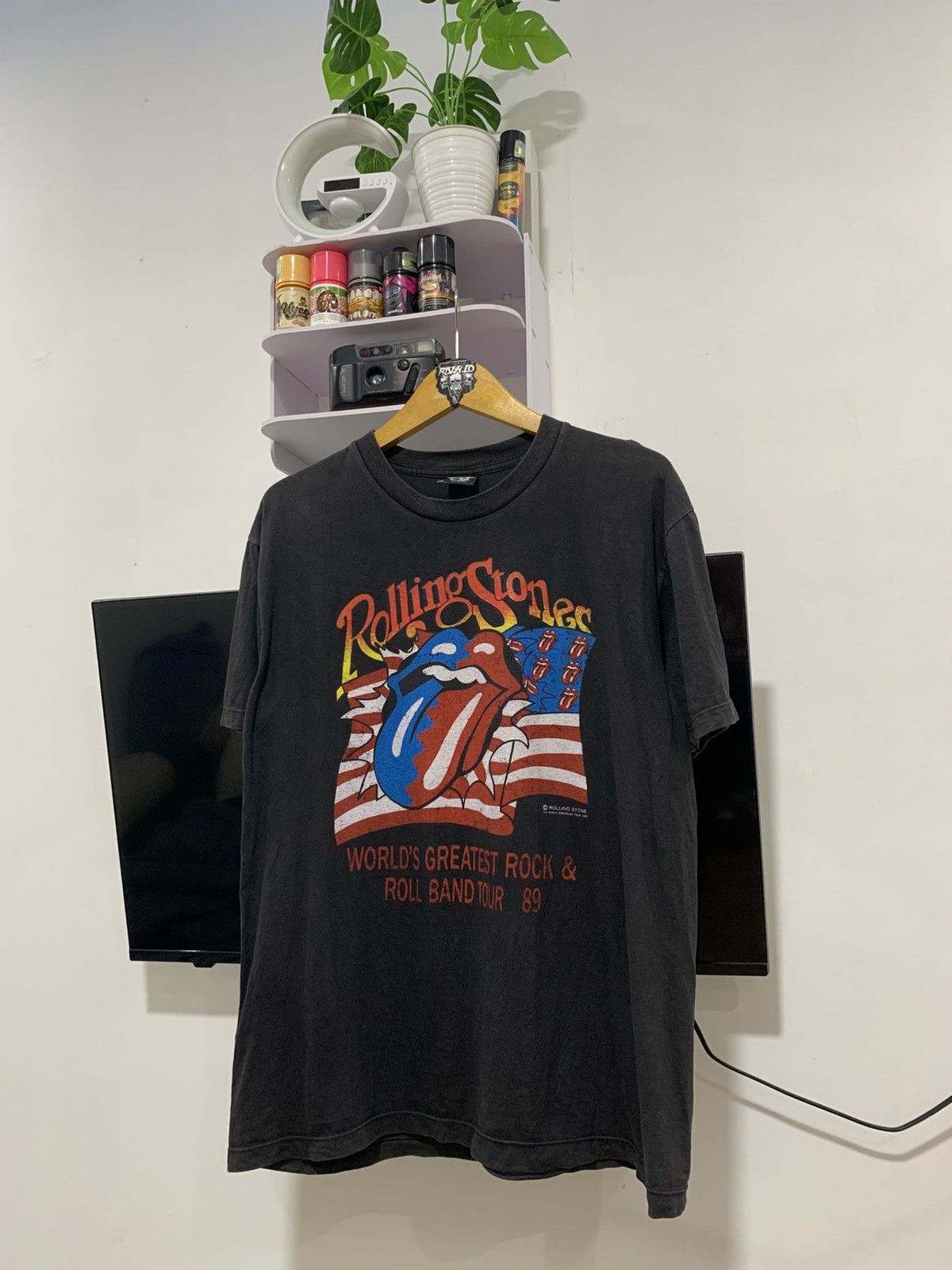 Band Tees Vintage The Rolling Stone"The North American Tour 1989" Size US L / EU 52-54 / 3 - 2 Thumbnail