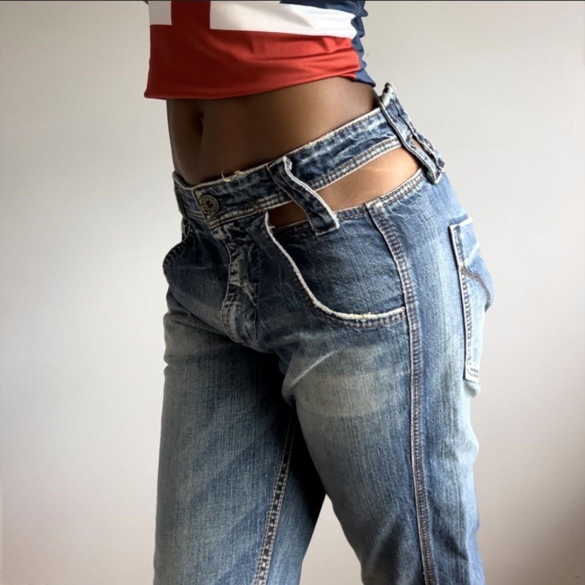 Miss Sixty Vintage Miss Sixty Crop Jeans Size 26" / US 2 / IT 38 - 10 Thumbnail