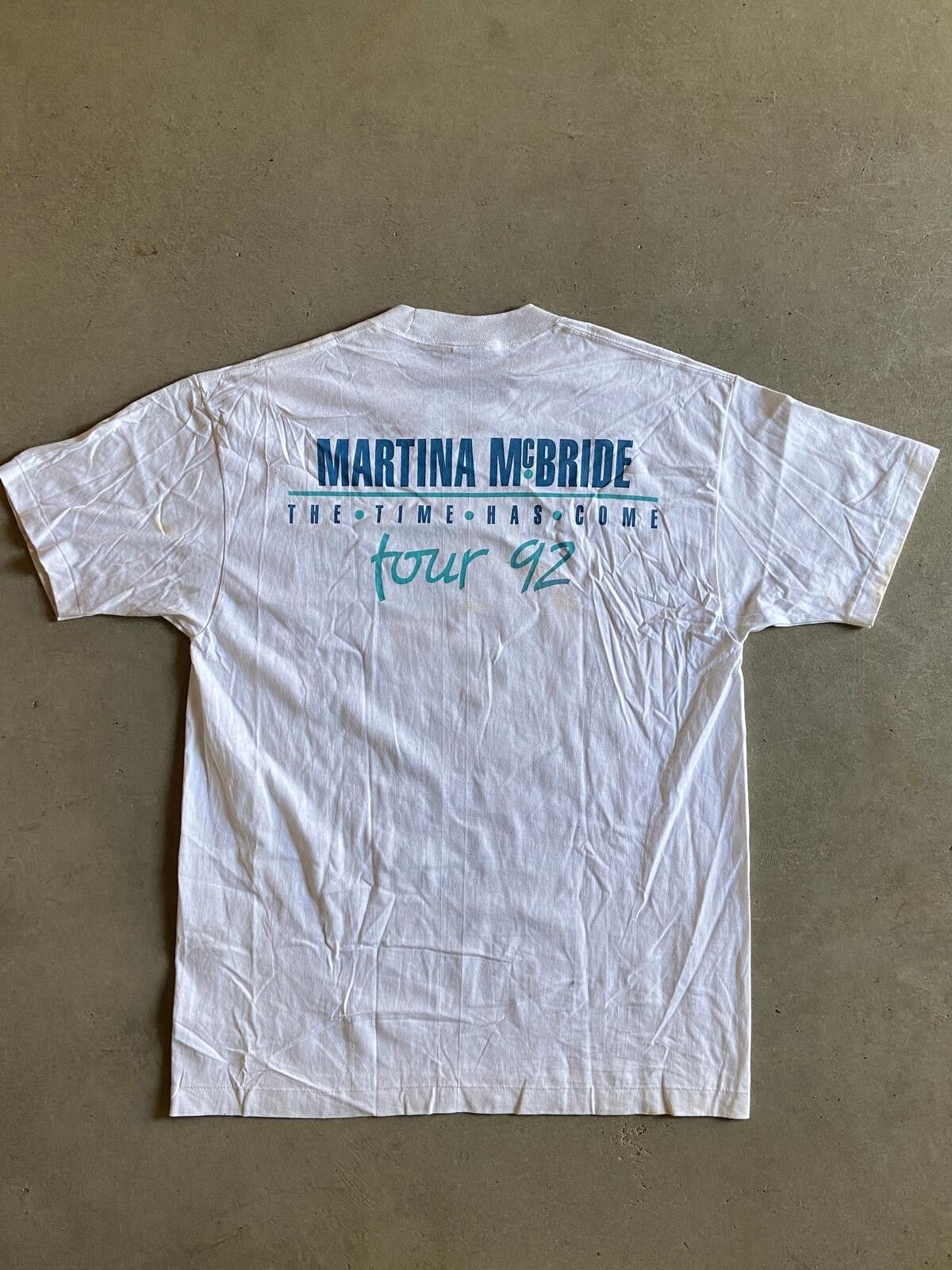 Anvil VTG Martina McBride The Time Has Come 1992 Tour Tee Sz L Size US L / EU 52-54 / 3 - 5 Thumbnail