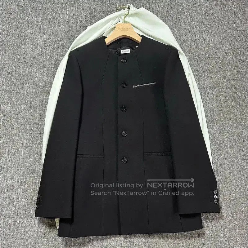 Burberry Burberry Long Black Wool Coat for Men. Size US L / EU 52-54 / 3 - 1 Thumbnail