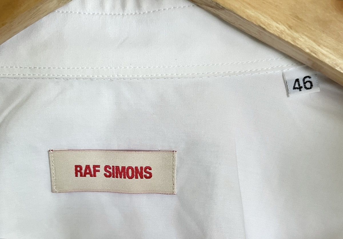Raf Simons SS20 Raf Simons White Patch Oversized Baggy Shirt Size US XL / EU 56 / 4 - 7 Thumbnail