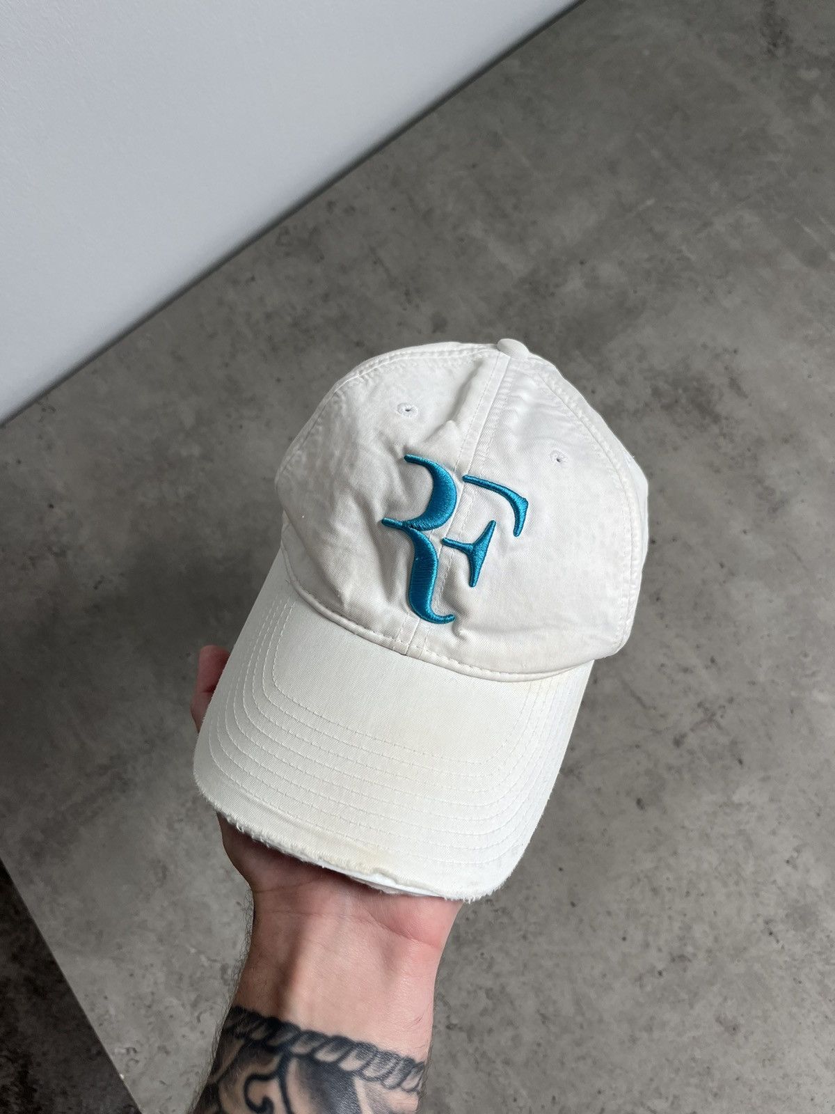 Vintage Vintage Distressed Nike Federer Cap Size ONE SIZE - 6 Thumbnail