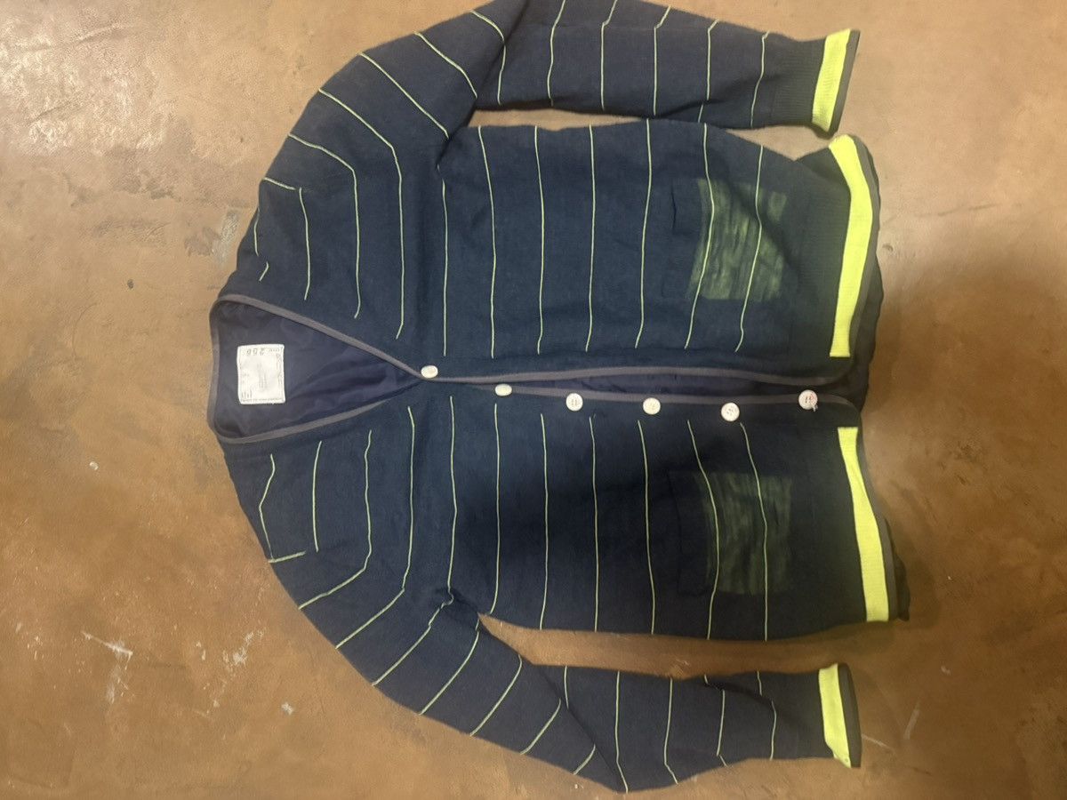 Sacai Neon pinstripe cardigan Size US L / EU 52-54 / 3 - 6 Thumbnail