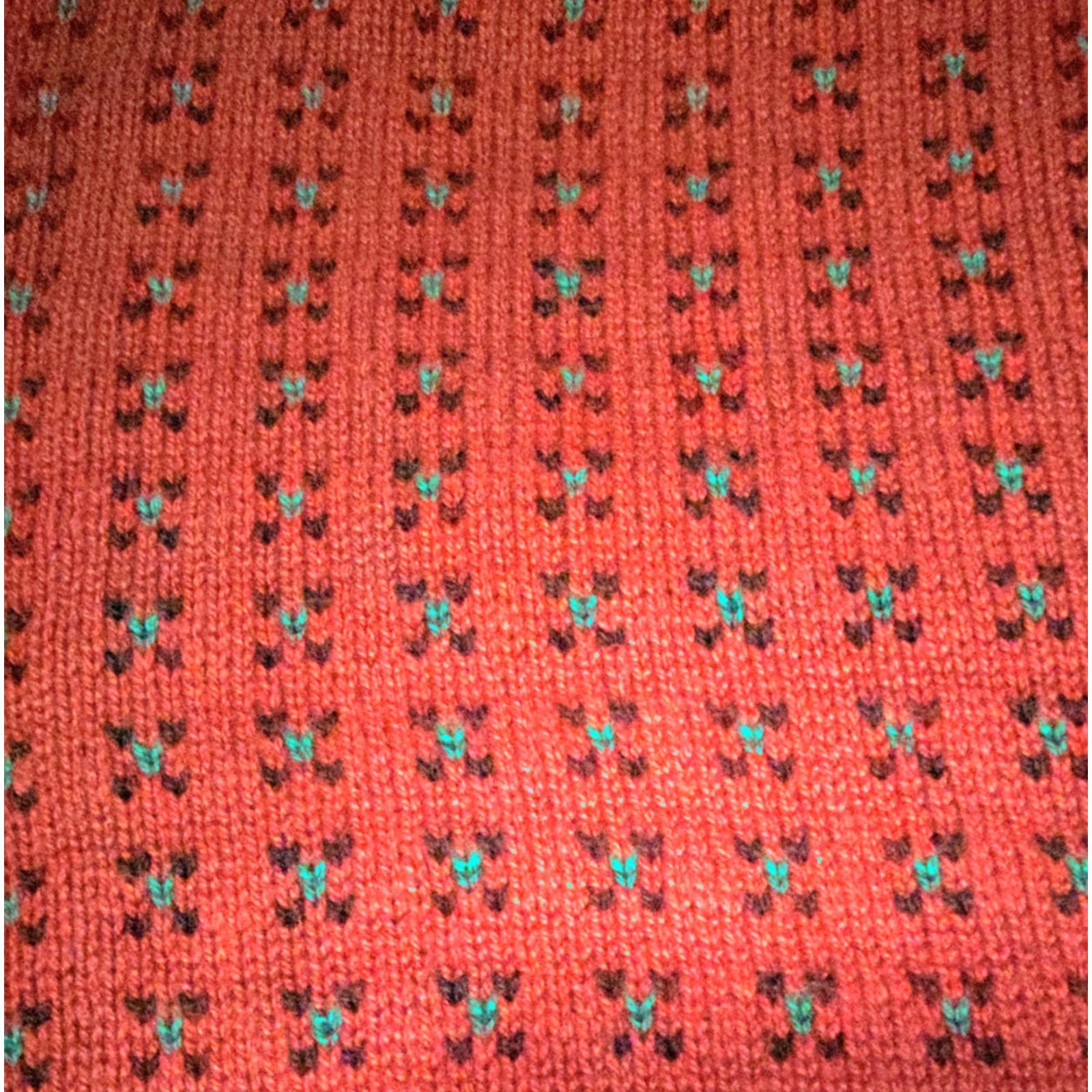 Vintage VINTAGE Peconic Bay Traders Made in USA Men's Knit Pullover Cotton Sweater M Red Geometric Pattern Crew Neck All Seasons 80s 90s Mens Size US M / EU 48-50 / 2 - 7 Thumbnail