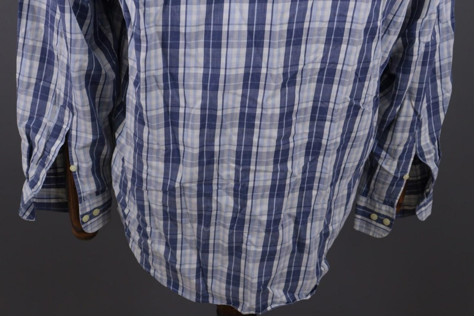 Designer Burberry London Blue Check Button Down Shirt Size 39 Size US M / EU 48-50 / 2 - 12 Thumbnail