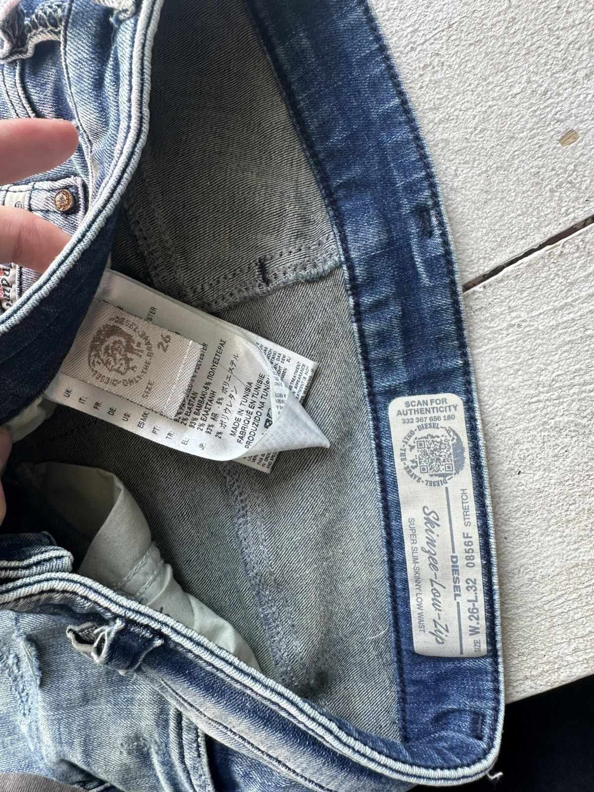 Diesel 🚨Gothic Diesel Regular Slim relax Flared Jeans Womens Size 26" / US 2 / IT 38 - 5 Thumbnail