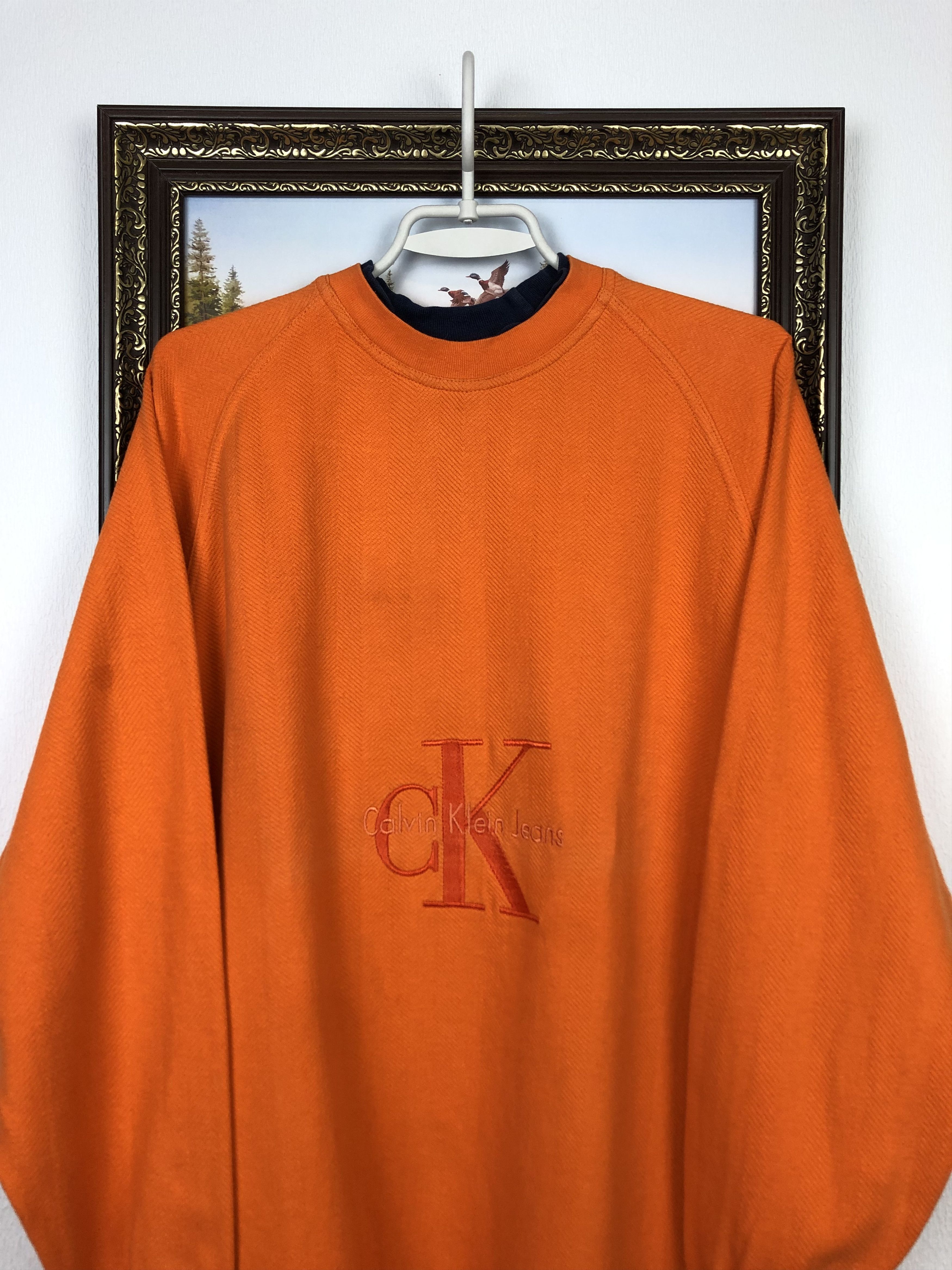 Calvin Klein Vintage 90's Calvin Klein Logo Sweatshirt Crewneck Hype Size US L / EU 52-54 / 3 - 2 Thumbnail