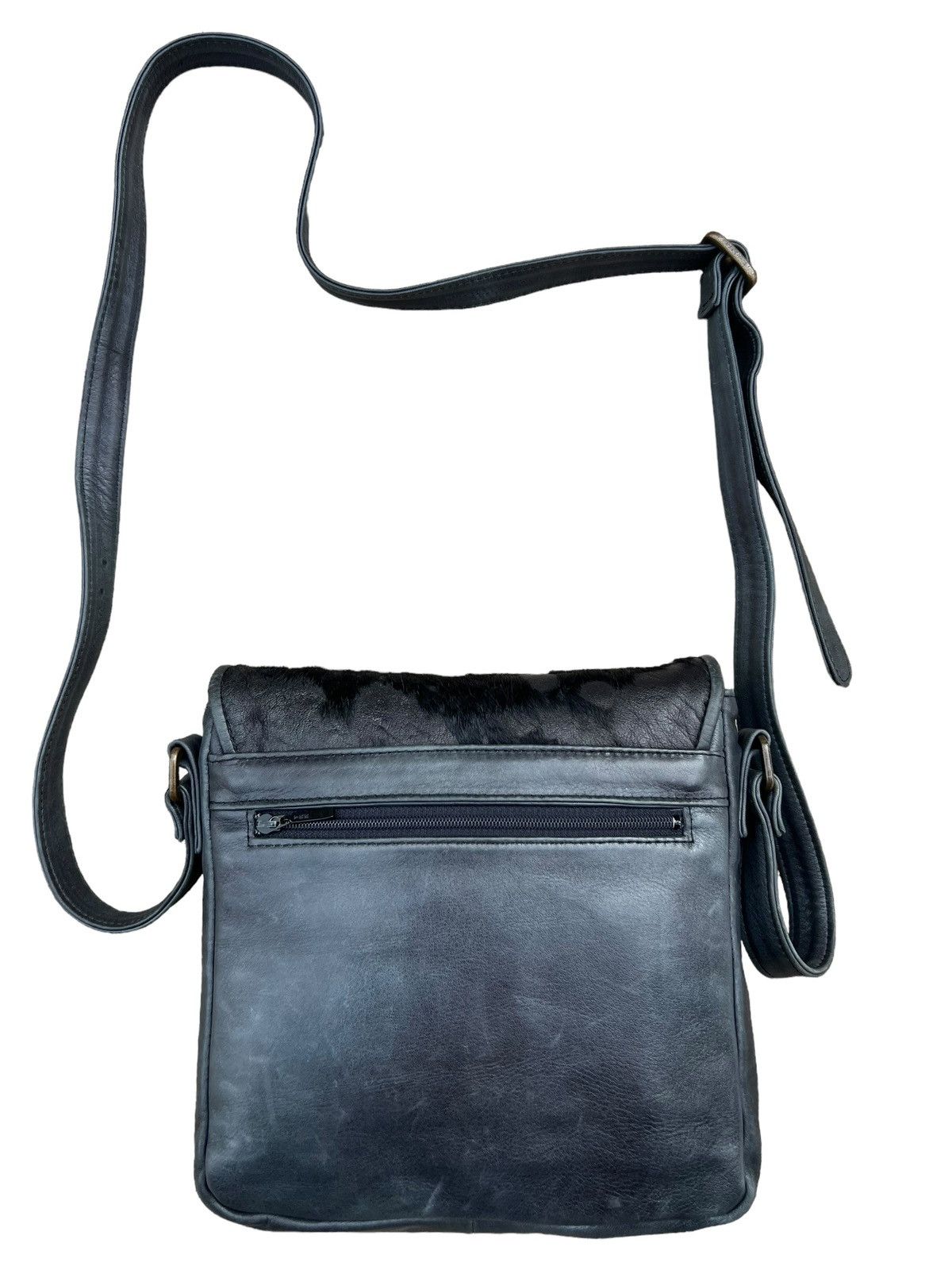 Leather Vintage MESSAGE Japan Hair Patina Leather Bag Size ONE SIZE - 11 Thumbnail