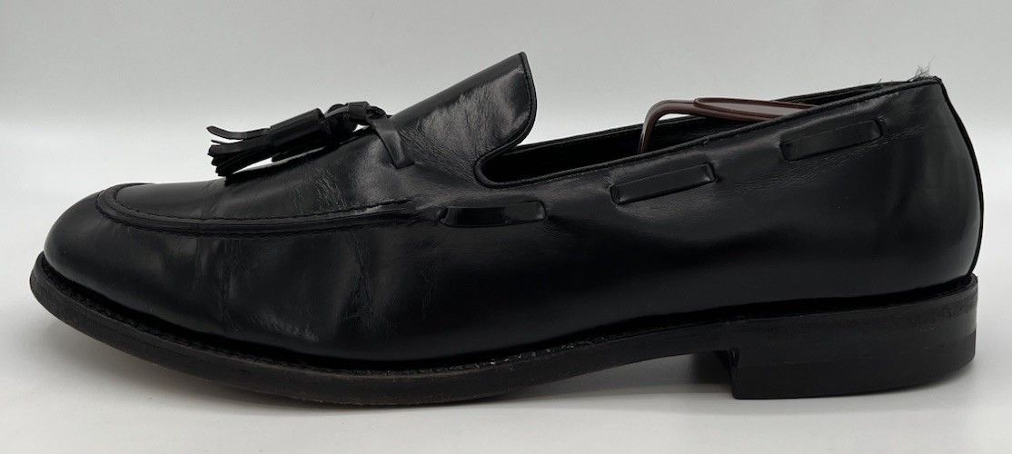 Florsheim Vintage Florsheim Imperial Tassel Black Leather Loafers 10B Size US 10 / EU 43 - 8 Thumbnail