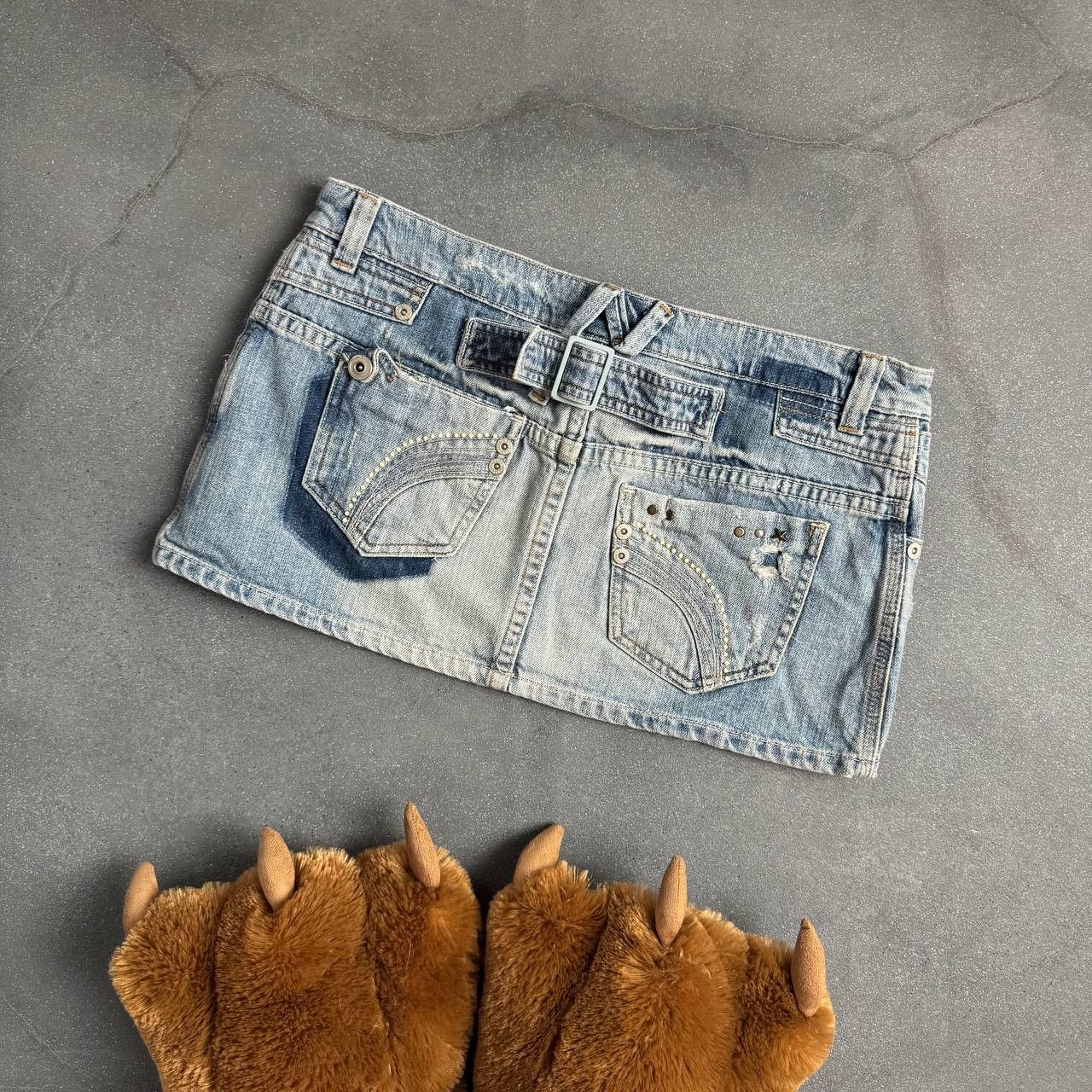 Japanese Brand × Vintage Amazing 2000's Aesthetic Y2K Super Sexy Mini Skirt Size 32" / US 10 / IT 46 - 1 Thumbnail