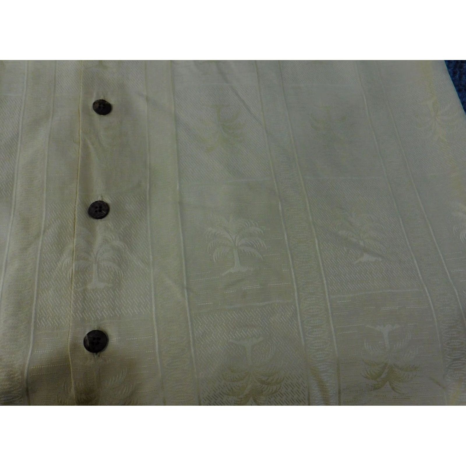 Tommy Bahama Tommy Bahama Shirt Mens XL Yellow Silk Tropical Casual Button Front Short Sleeve Size US XL / EU 56 / 4 - 5 Thumbnail