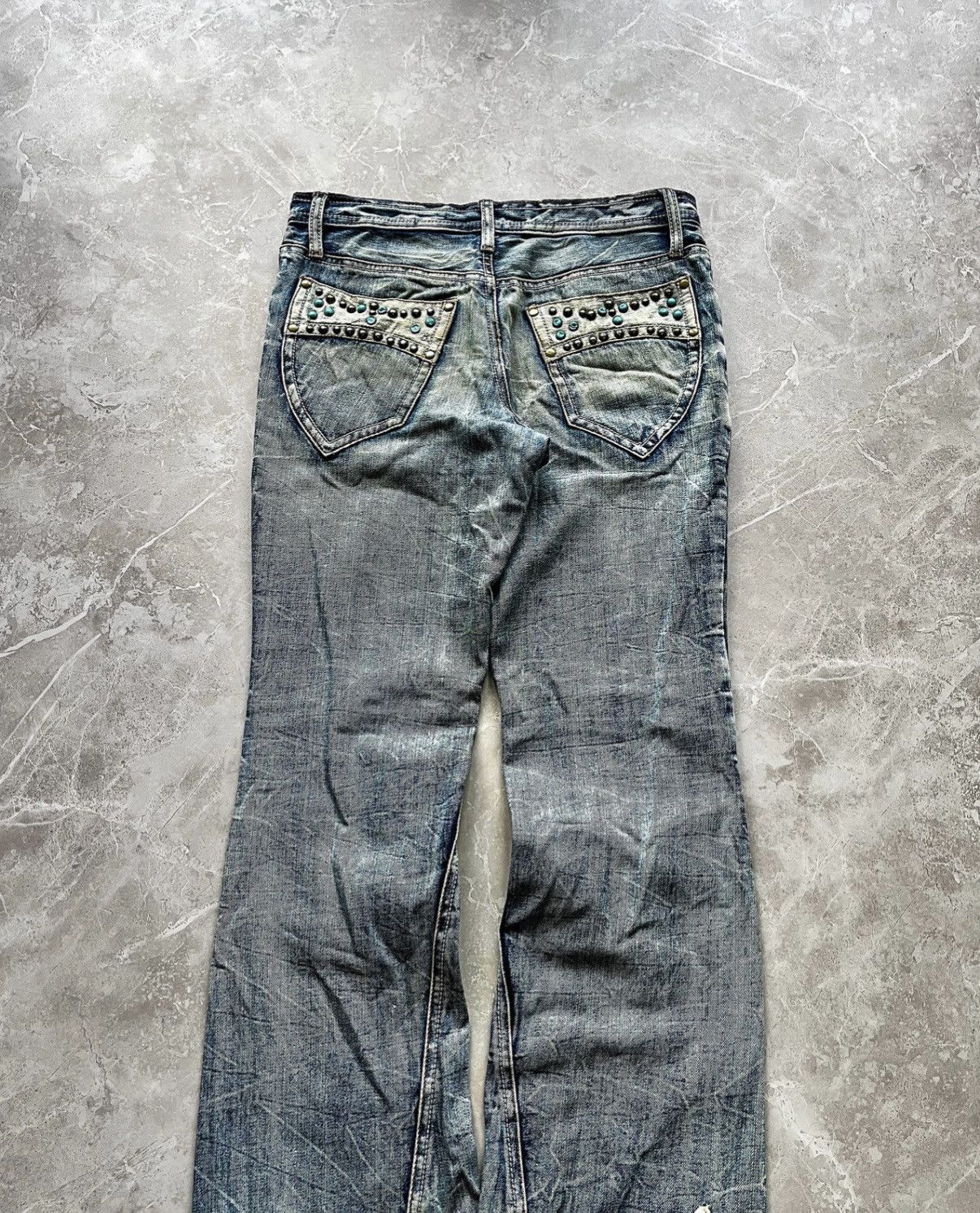 semanticdesign SEMANTIC DESIGN TRIBAL PANELLED ACID-WASH JEANS Size US 29 - 7 Thumbnail