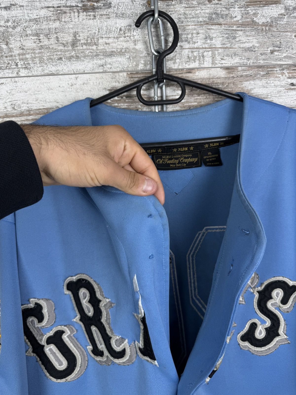 MLB Vintage 90s Negro League Homestead Baseball Jersey Blue tee Size US XL / EU 56 / 4 - 8 Thumbnail