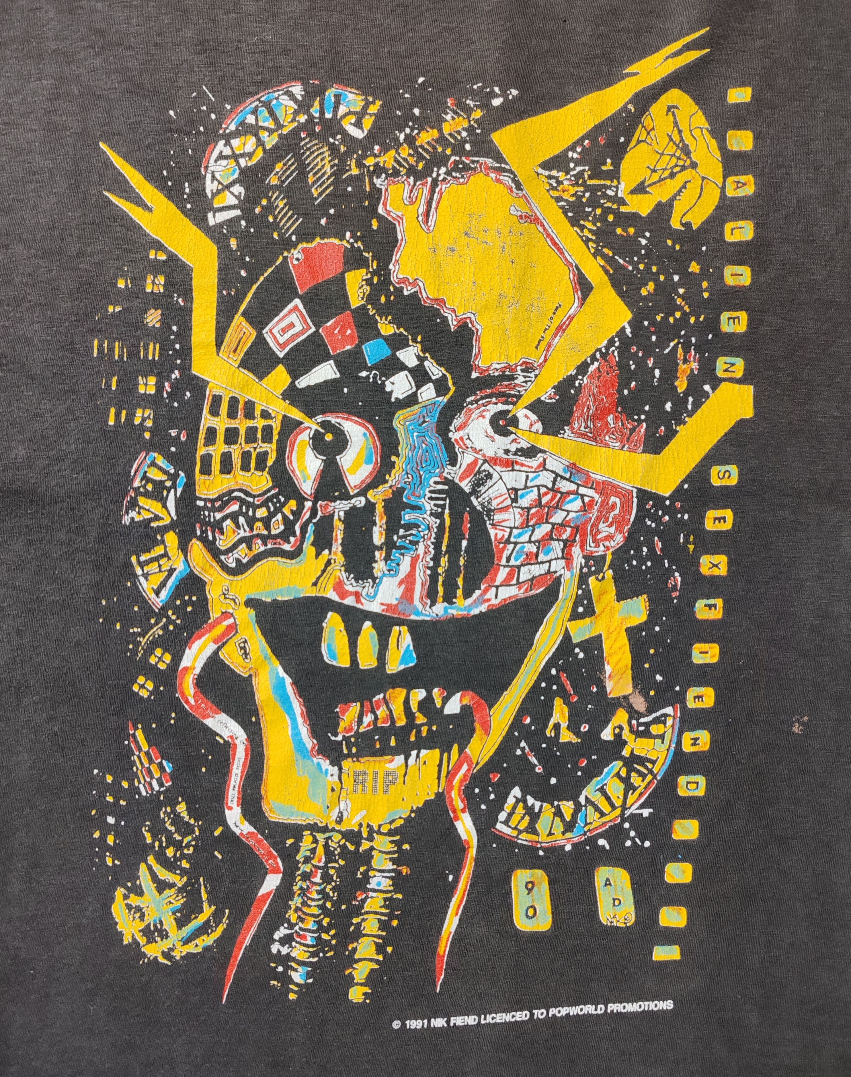 Band Tees 1990 Alien Sex Fiends Sleeveless Cut Off T shirt size M-L Size US M / EU 48-50 / 2 - 4 Thumbnail