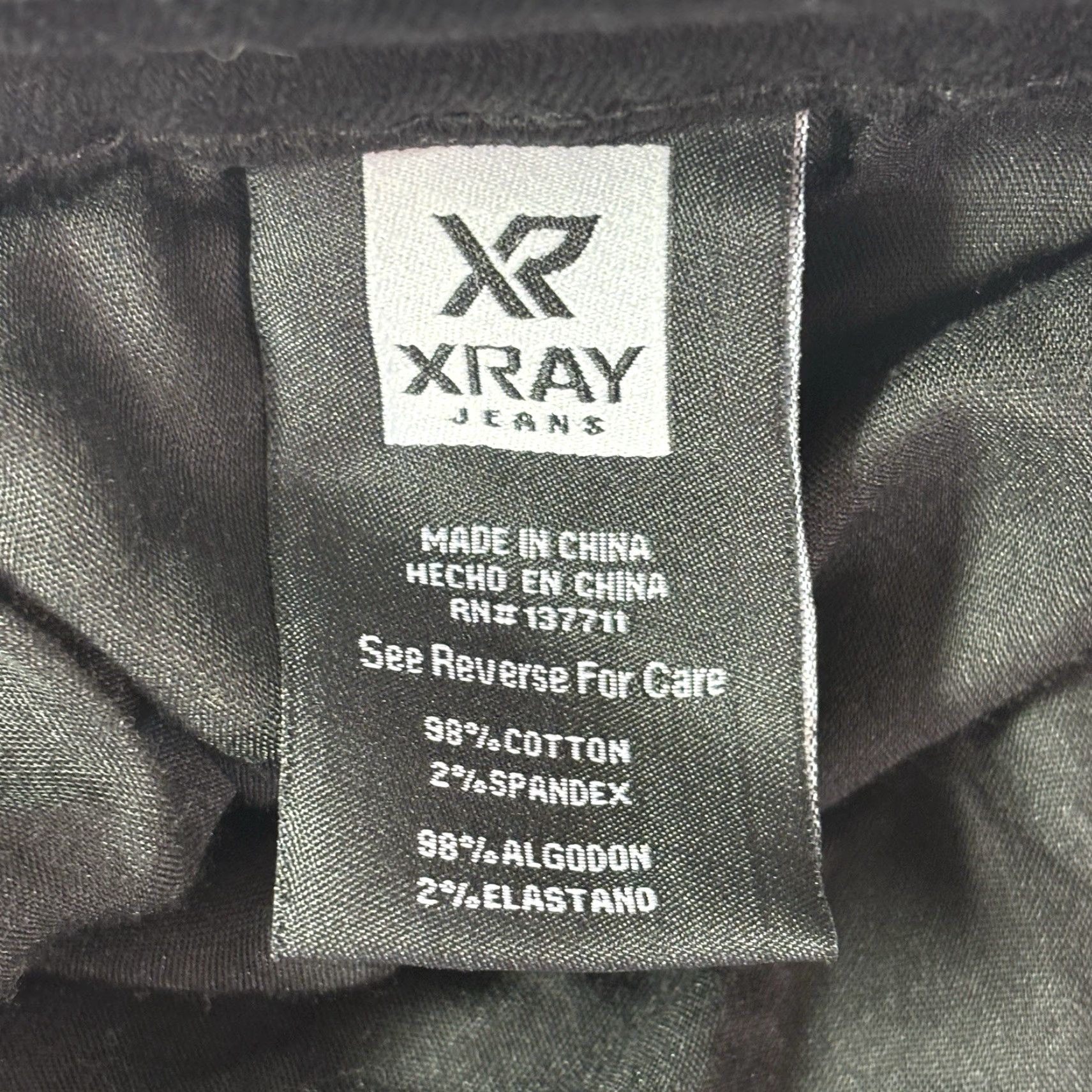Vintage Xray Jeans Moto Jeans Moto Pants Mens 41x29 Black Slim Stretch Denim Ribbed Knee Biker Size US 40 / EU 56 - 7 Thumbnail