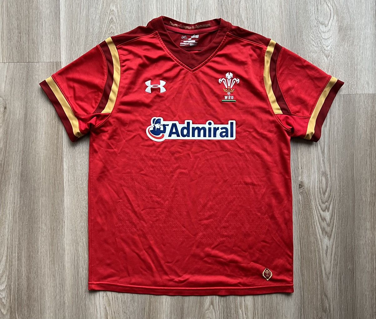 Under Armour Under Armour 2016 Wales WRU Rugby Jersey T-Shirt Size US M / EU 48-50 / 2 - 1 Thumbnail