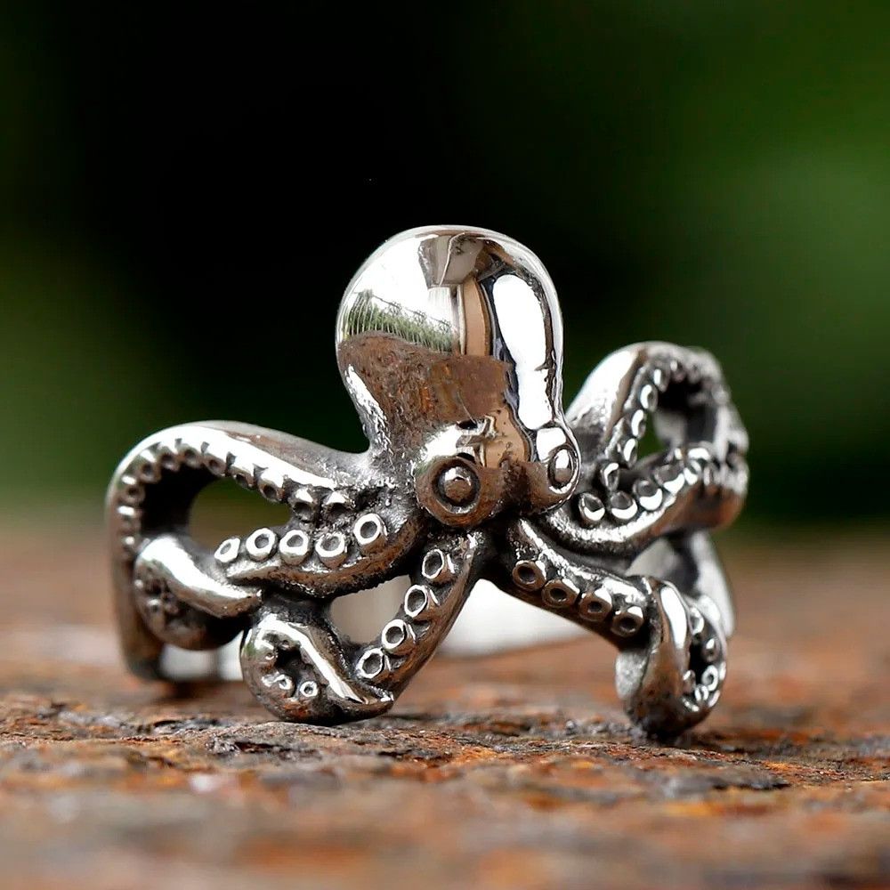 Jewelry Cool Octopus Ring Size ONE SIZE - 2 Thumbnail