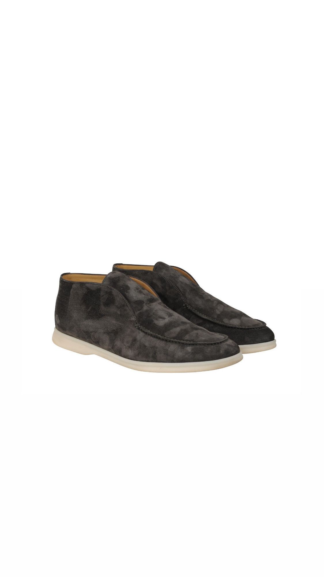 image of Loro Piana Open Walks Grey Brown Suede Slip On - 02101 Shoes, Men's (Size 11)