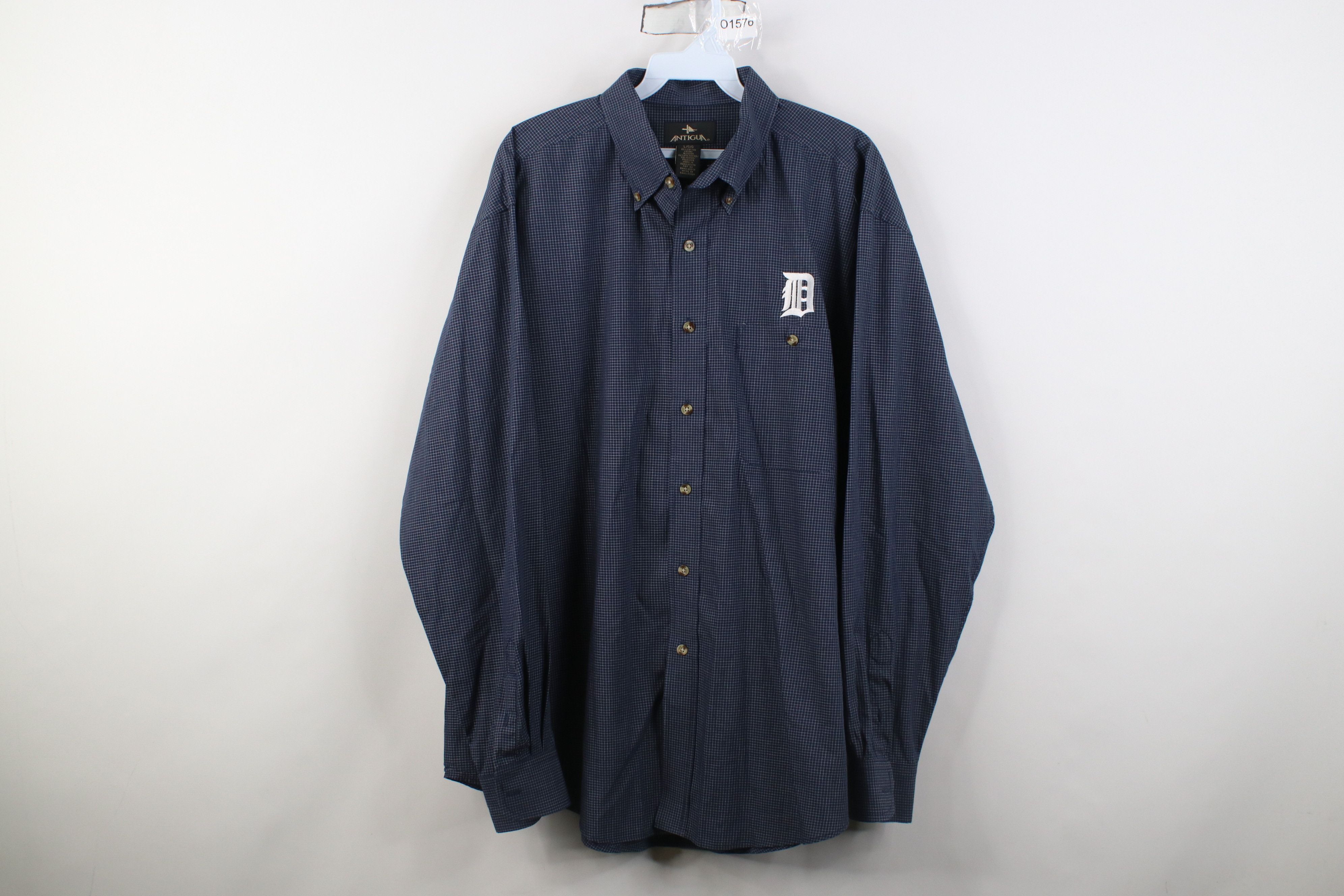 Vintage Vintage 90s Y2K D Detroit Tigers Baseball Button Down Shirt Size US L / EU 52-54 / 3 - 1 Thumbnail