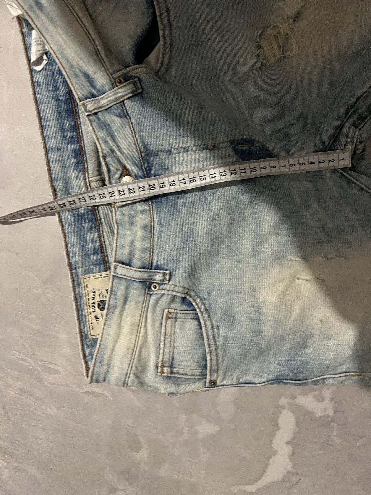 Vintage Vintage Skinny Light Blue Fresh / Balenciaga Style Y2K Size US 30 / EU 46 - 10 Thumbnail
