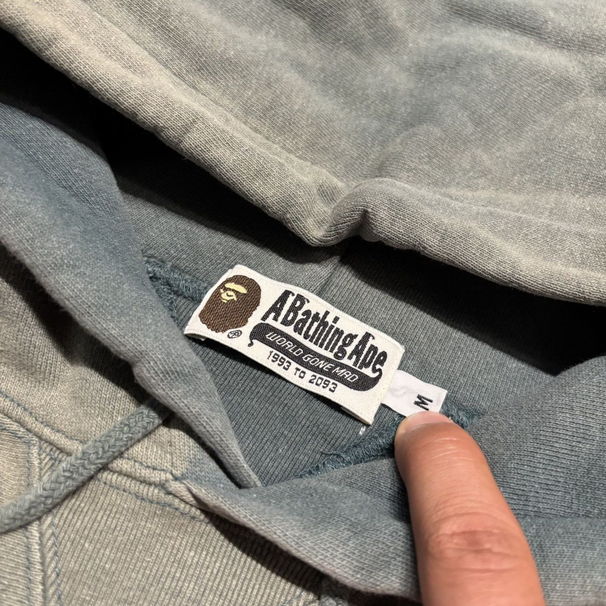 Bape Bape “Cursive Ape” Hoodie Size US M / EU 48-50 / 2 - 5 Thumbnail