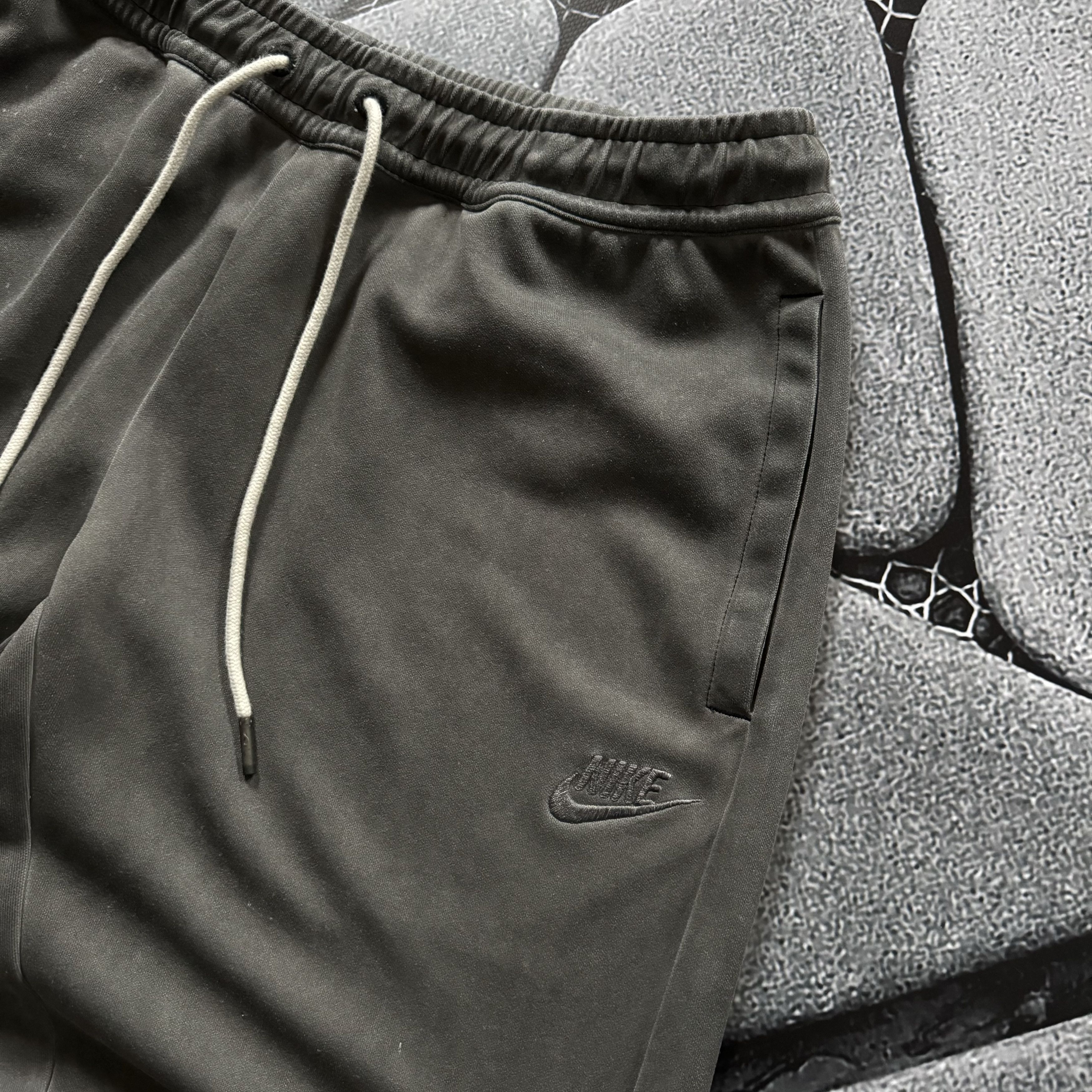 Nike NIKE FADED GREY JOGGERS Y2K DRILL SWOOSH COTTON PANT Size US 32 / EU 48 - 8 Thumbnail