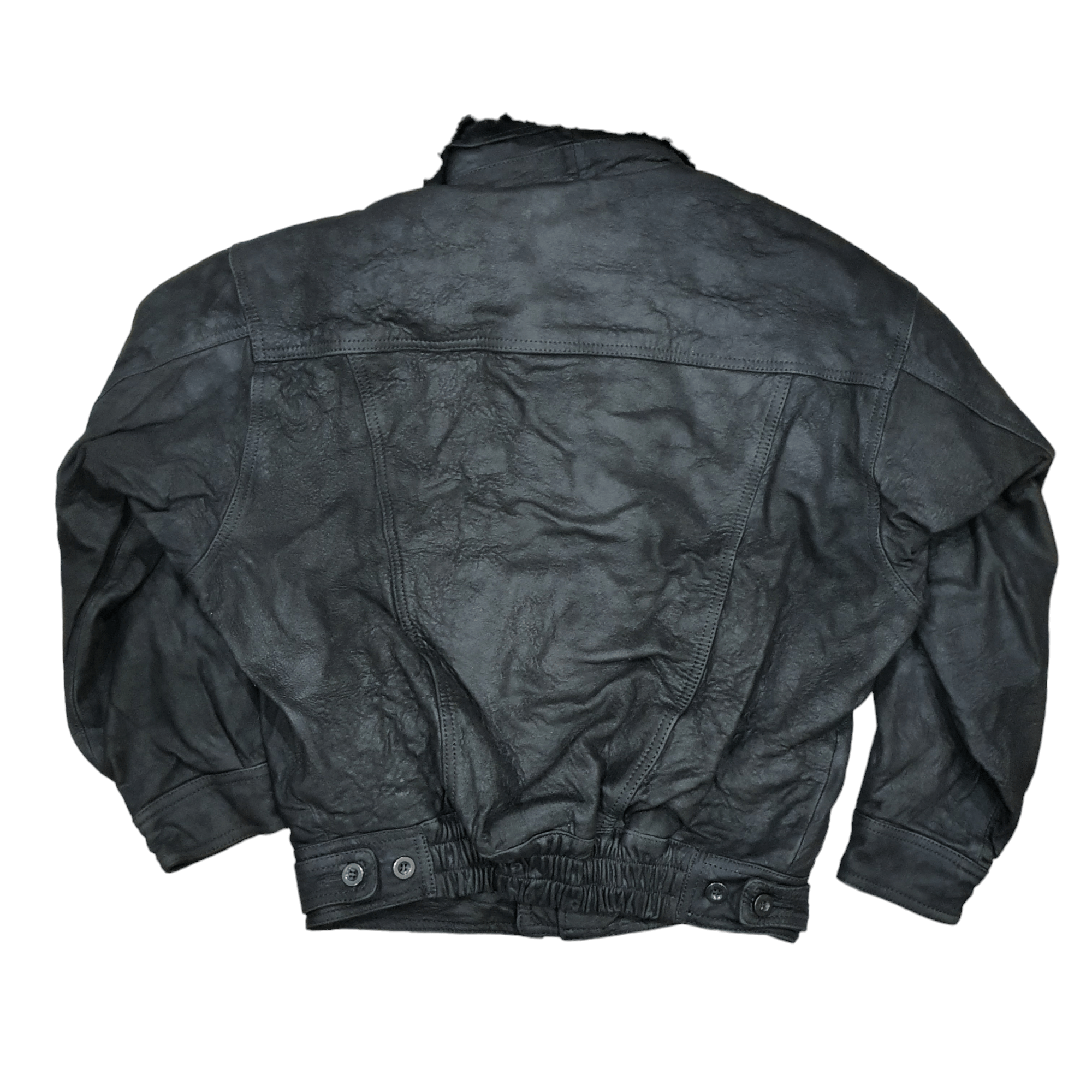 Rainbow Country vintage leather bomber jacket with white shearling Ìxi:z Size US M / EU 48-50 / 2 - 2 Thumbnail