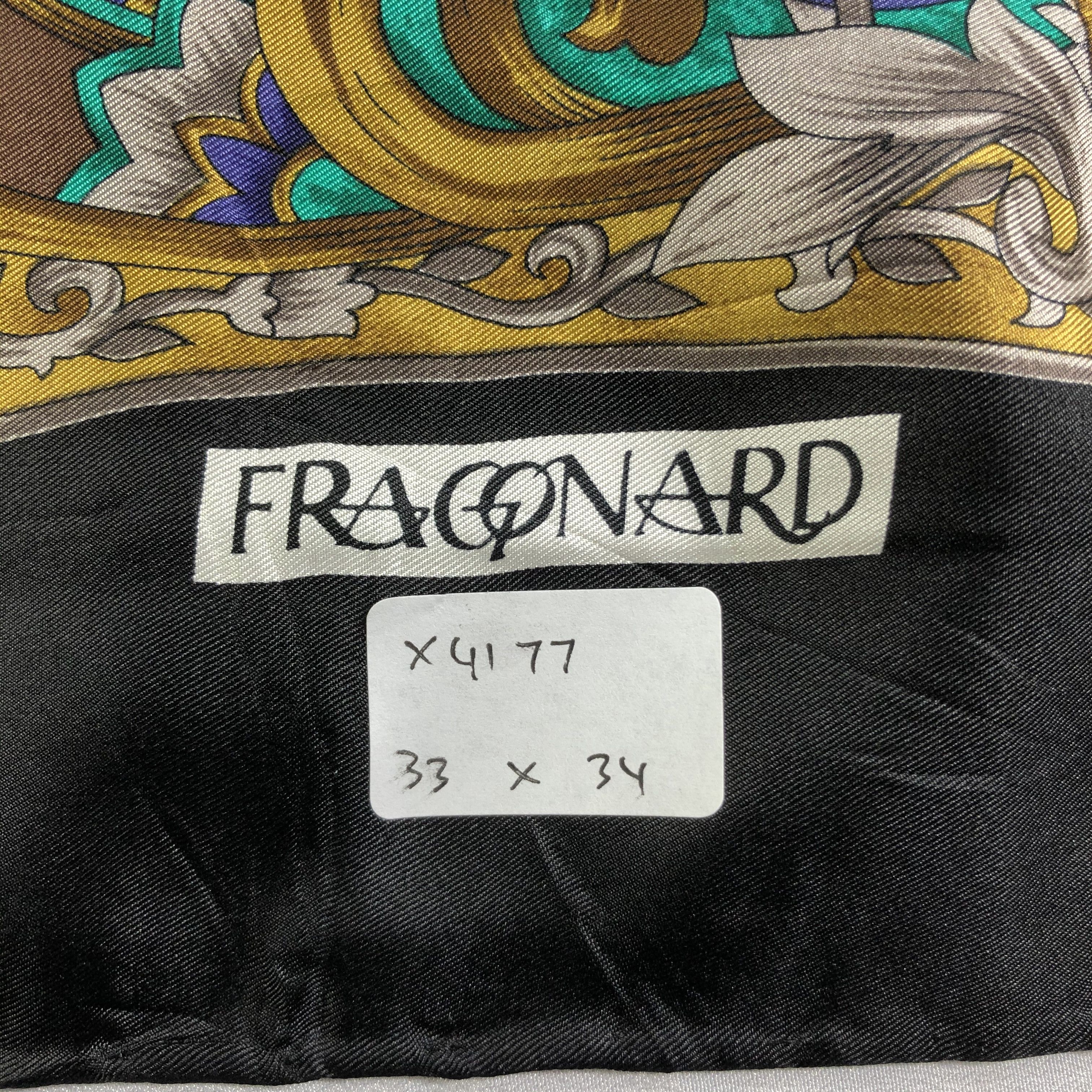 Vintage Vintage Fragonard Silk Scarf Size ONE SIZE - 6 Thumbnail
