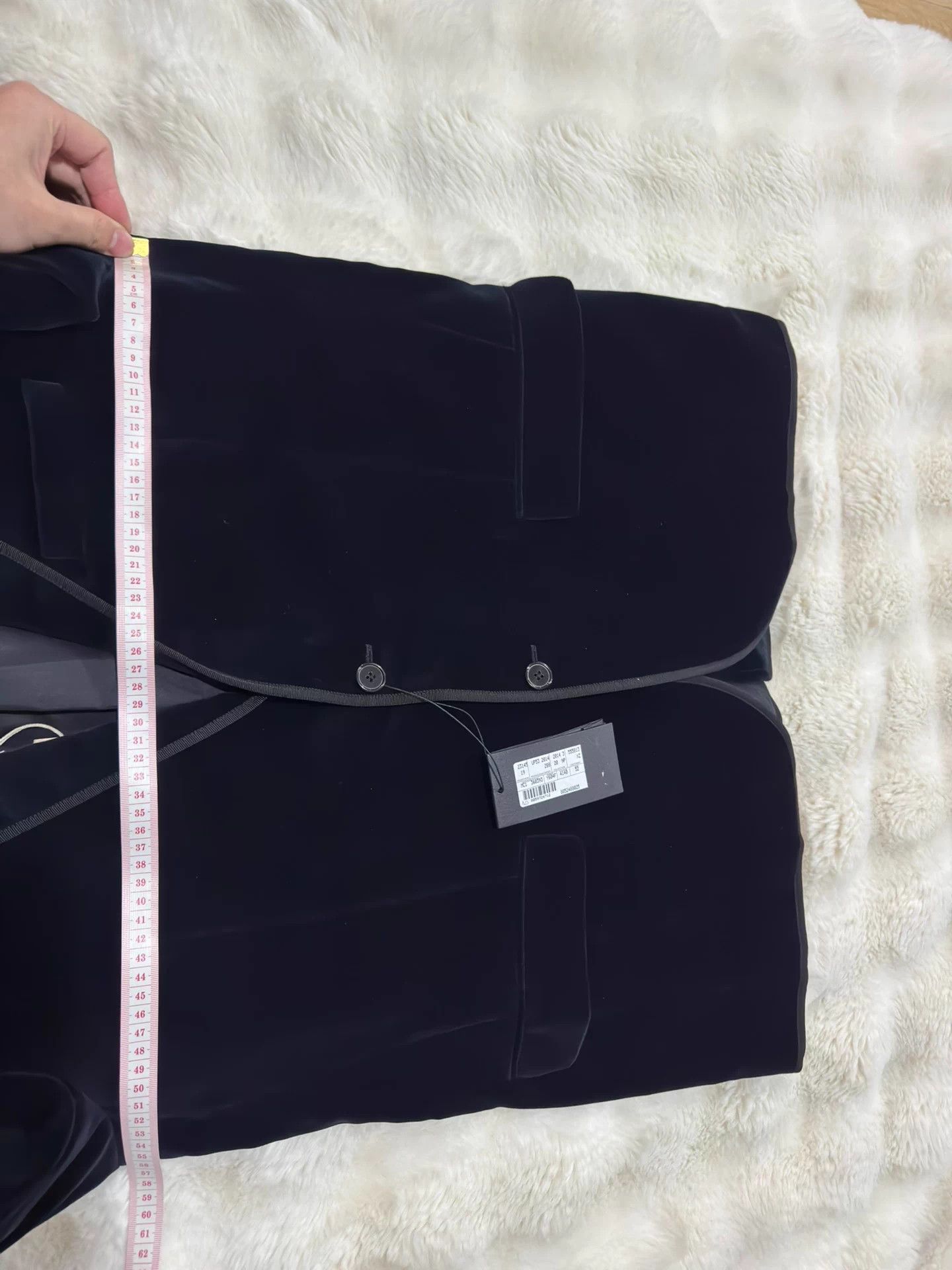 Saint Laurent Paris Saint Laurent SLP men's Ink Blue Velvet blazer 52 Size 52L - 8 Thumbnail
