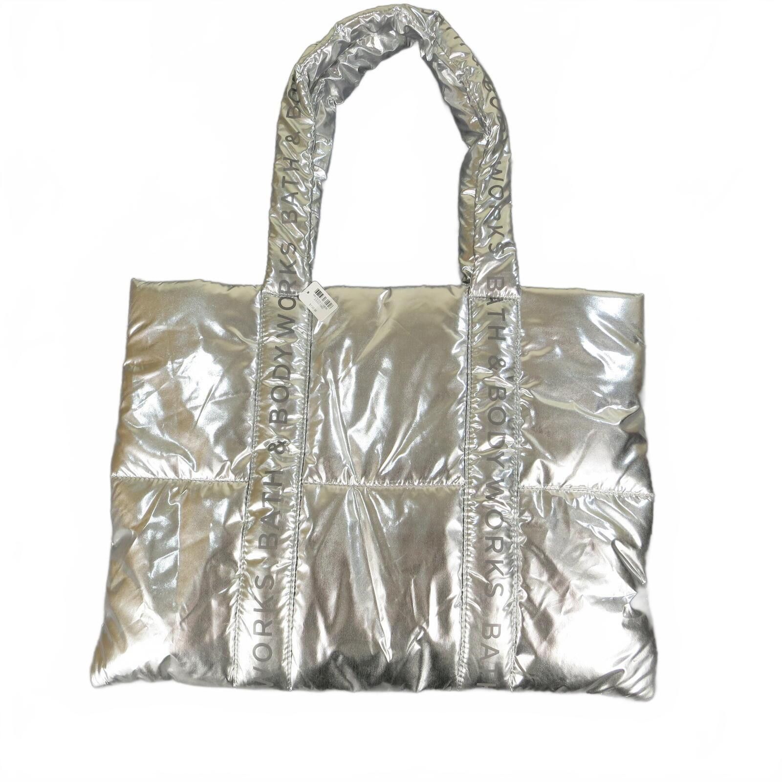 Other Bath & Body Works Silver Puffer Tote Bag NWT Size ONE SIZE - 1 Thumbnail