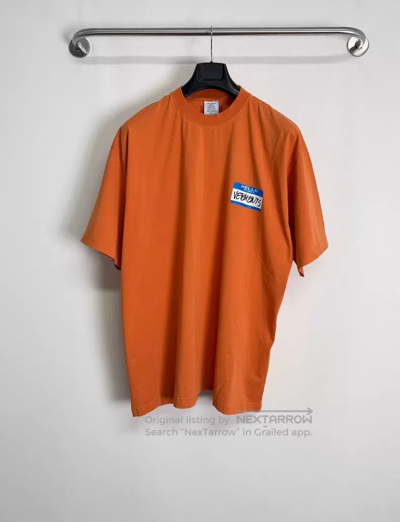 Vetements VETEMENTS Logo Pattern Printed Round Neck Short Sleeve T-S Size US S / EU 44-46 / 1 - 1 Thumbnail