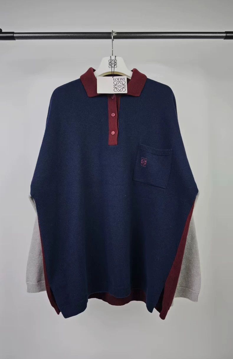 Loewe LOEWE Logo patch long sleeve wool knit sweater Size US XS / EU 42 / 0 - 1 Thumbnail