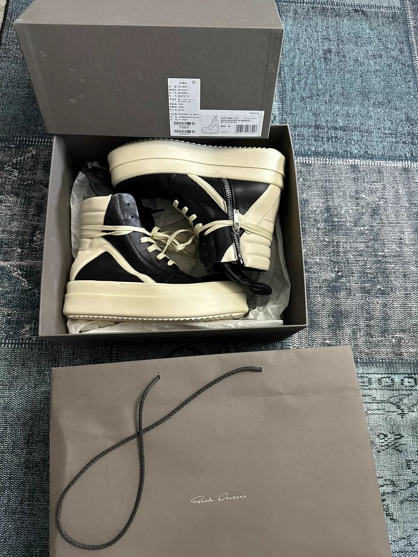 Rick Owens Rick Owens Mainline Thick Sole Inverted Triangle 42 New Size US 9 / EU 42 - 6 Thumbnail