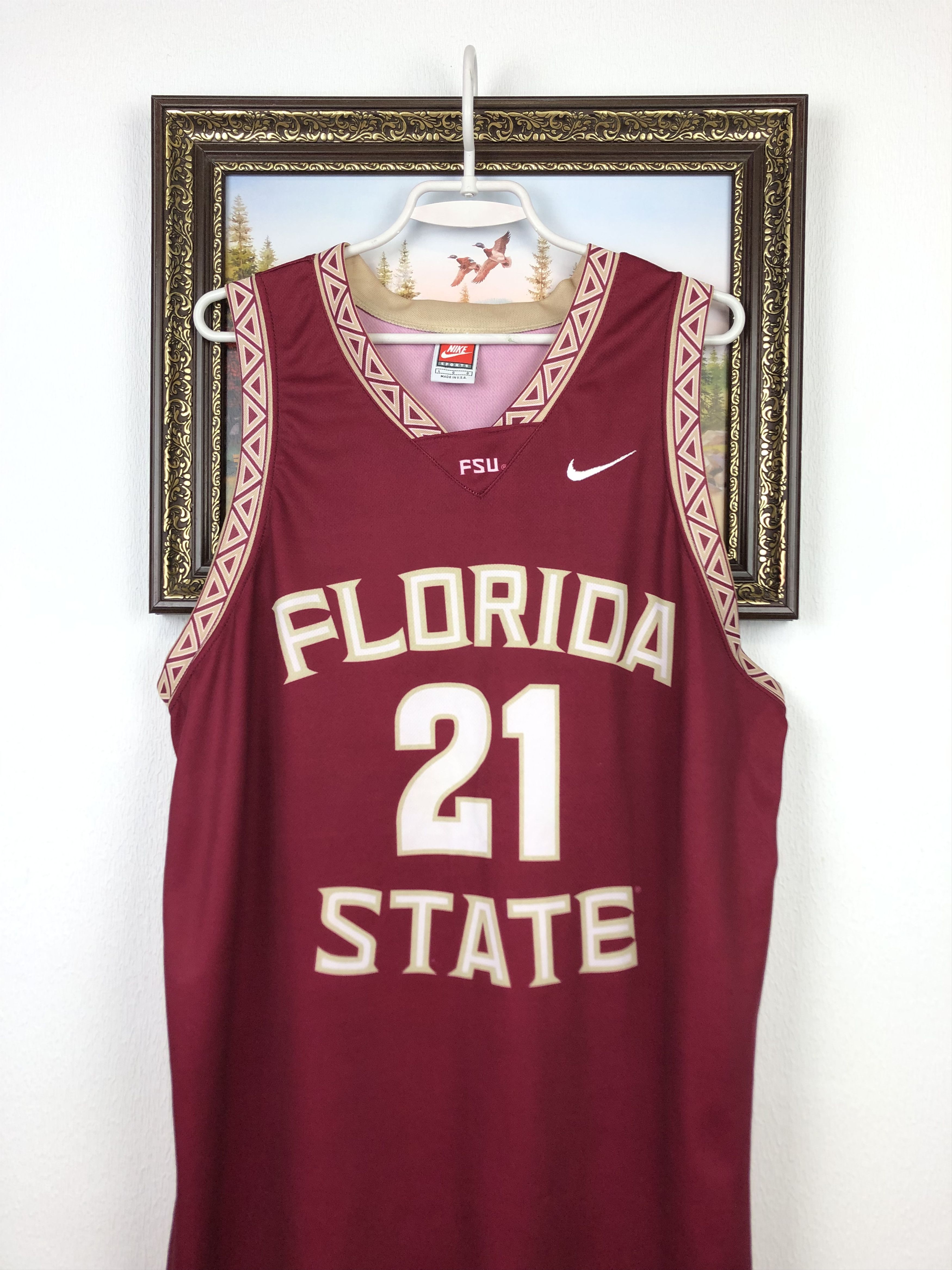 Nike Vintage Nike Florida State University Basketball Jersey FSU Size US L / EU 52-54 / 3 - 2 Thumbnail