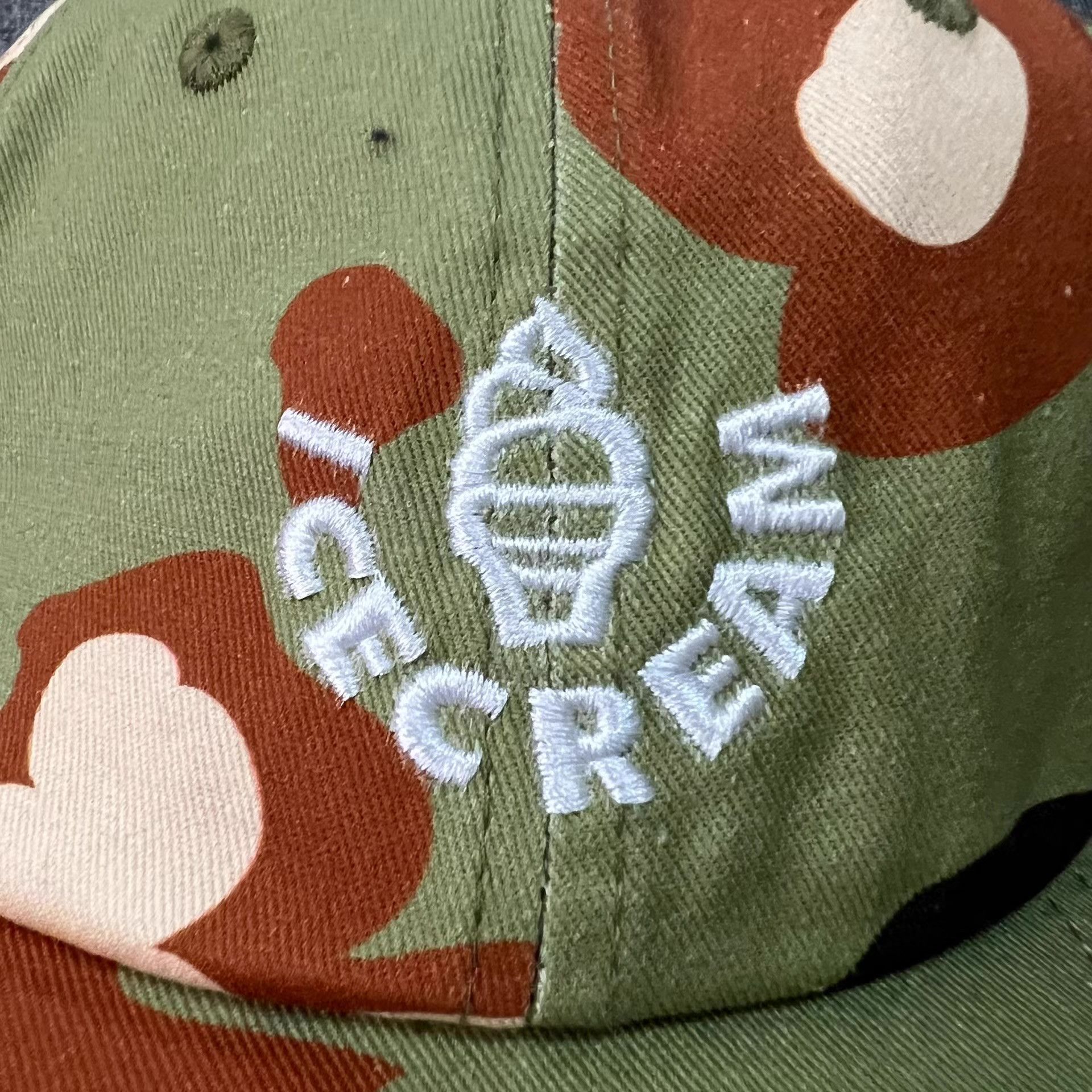 Billionaire Boys Club BBC ICECREAM Embroidered IceCream Baseball Cap & Sun Hat Q7 Size ONE SIZE - 3 Thumbnail