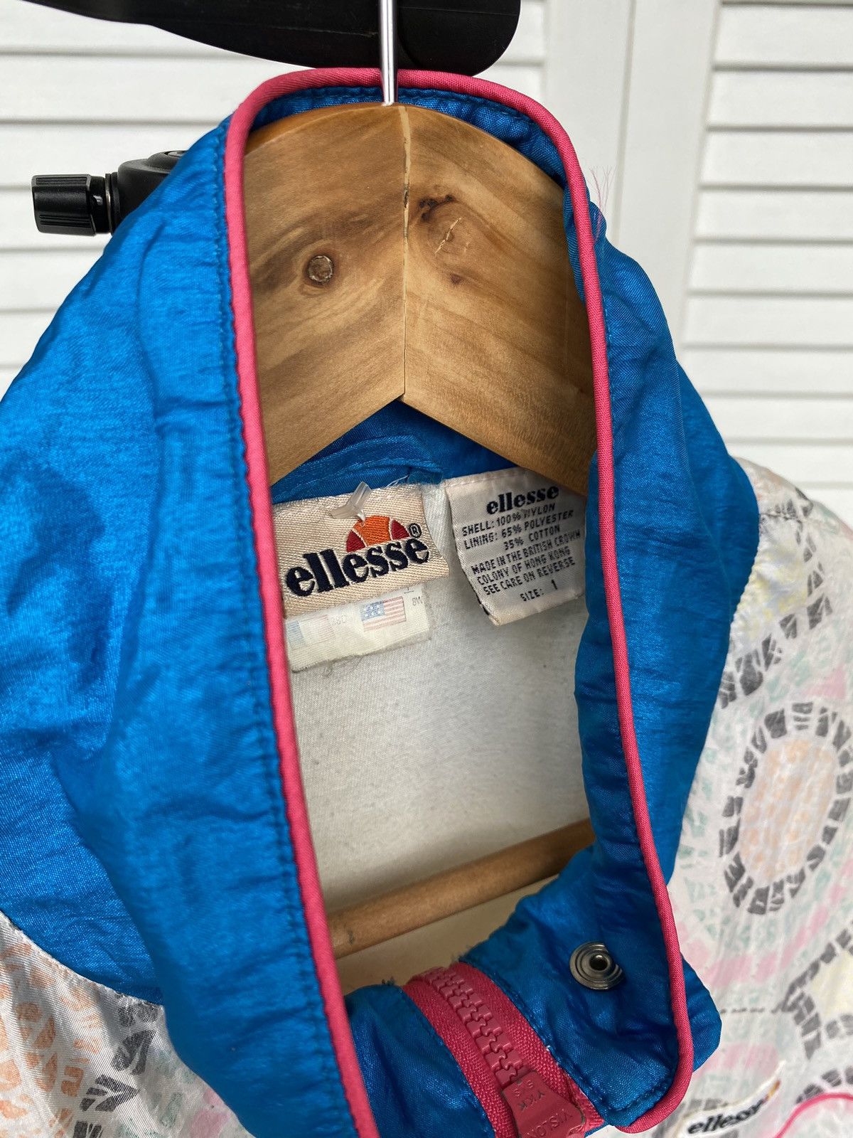 Ellesse × Vintage Vintage Ellesse Track Retro Jacket Baggy Nylon 90s Abstract Size US S / EU 44-46 / 1 - 8 Thumbnail