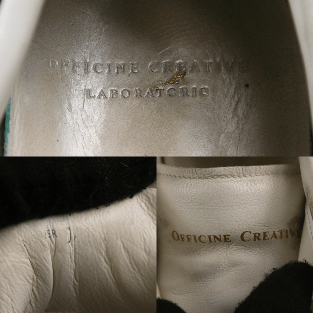 Officine Creative Laboratorio Mover Distressed Low Leather Sneakers Size US 8 / EU 41 - 18 Thumbnail